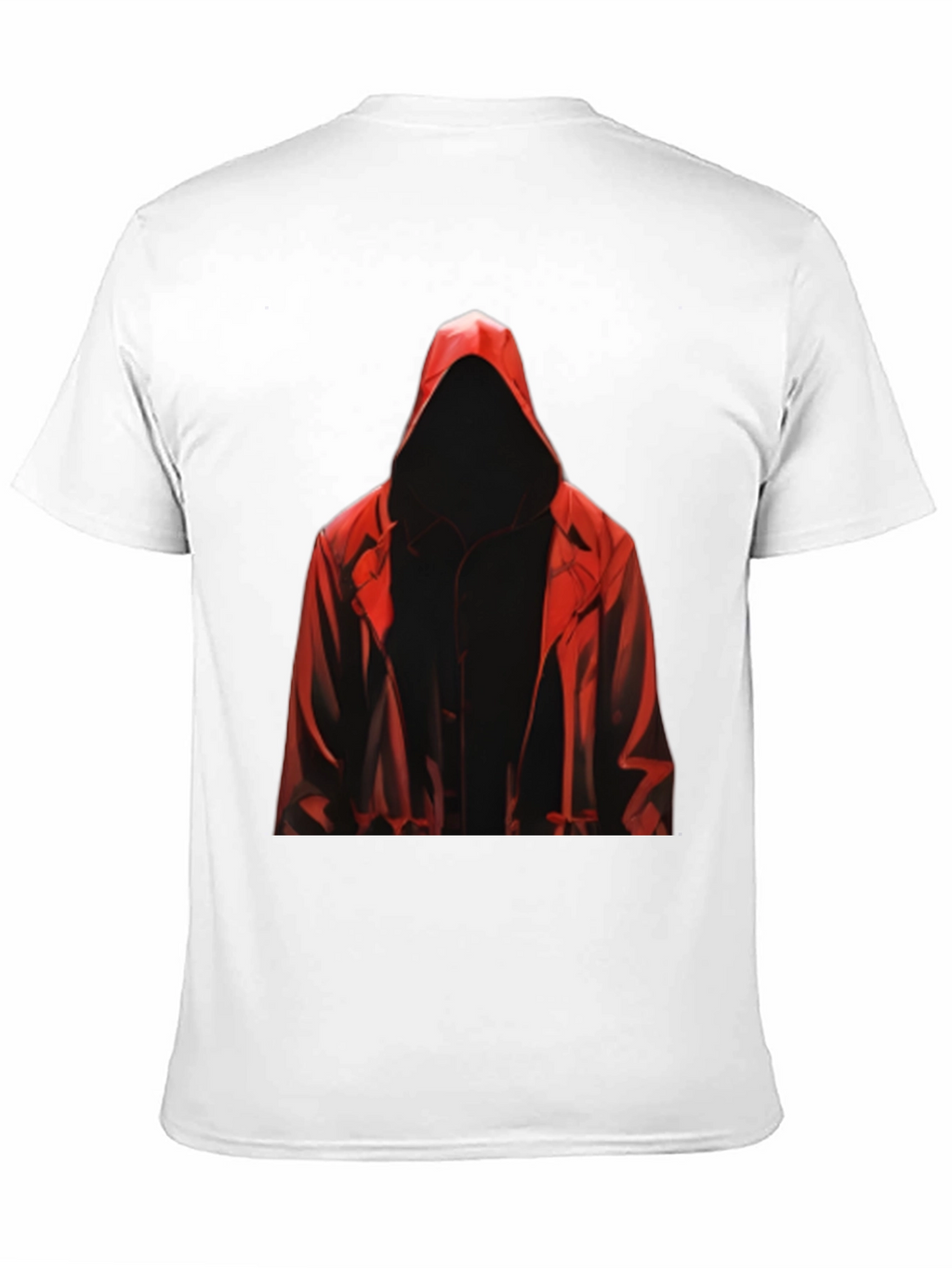 Hooded Figure Graphic Tee - Mysterious Style