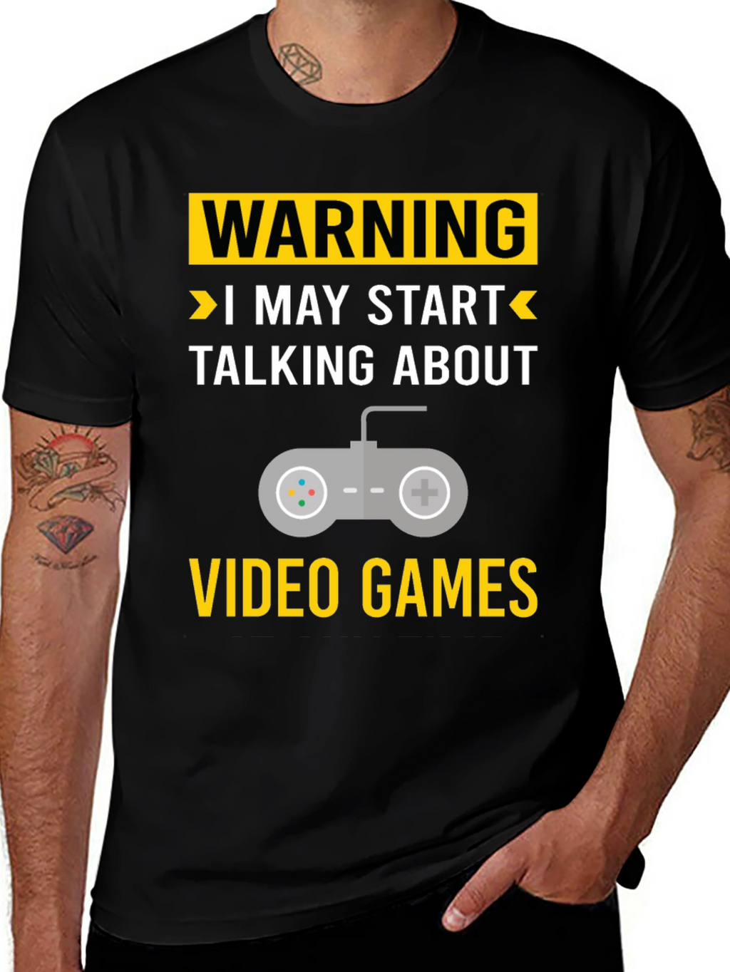 Warning May Start Talking About Video Games T-Shirt