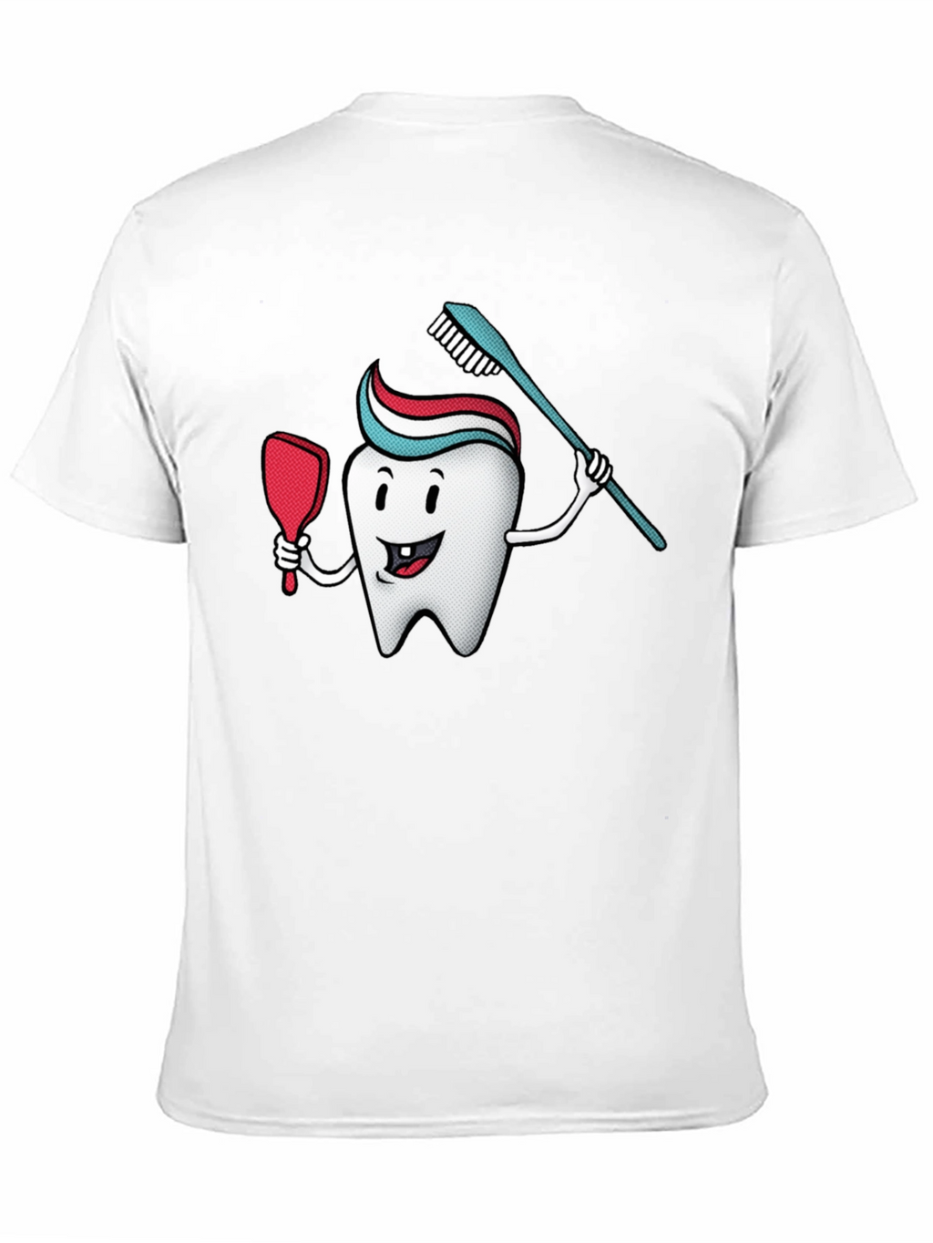Cartoon Tooth T-Shirt - Dental Hygiene Tee