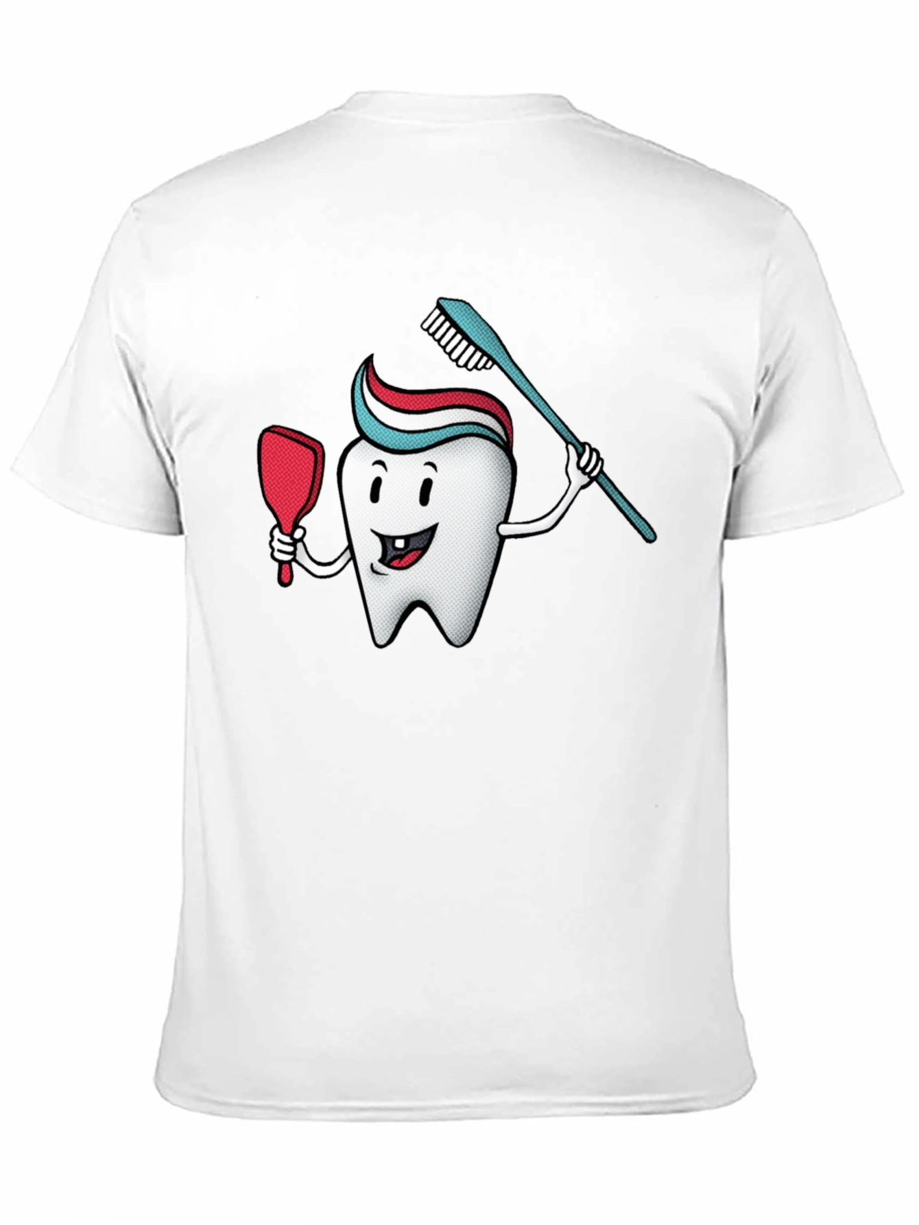Cartoon Tooth T-Shirt - Dental Hygiene Tee