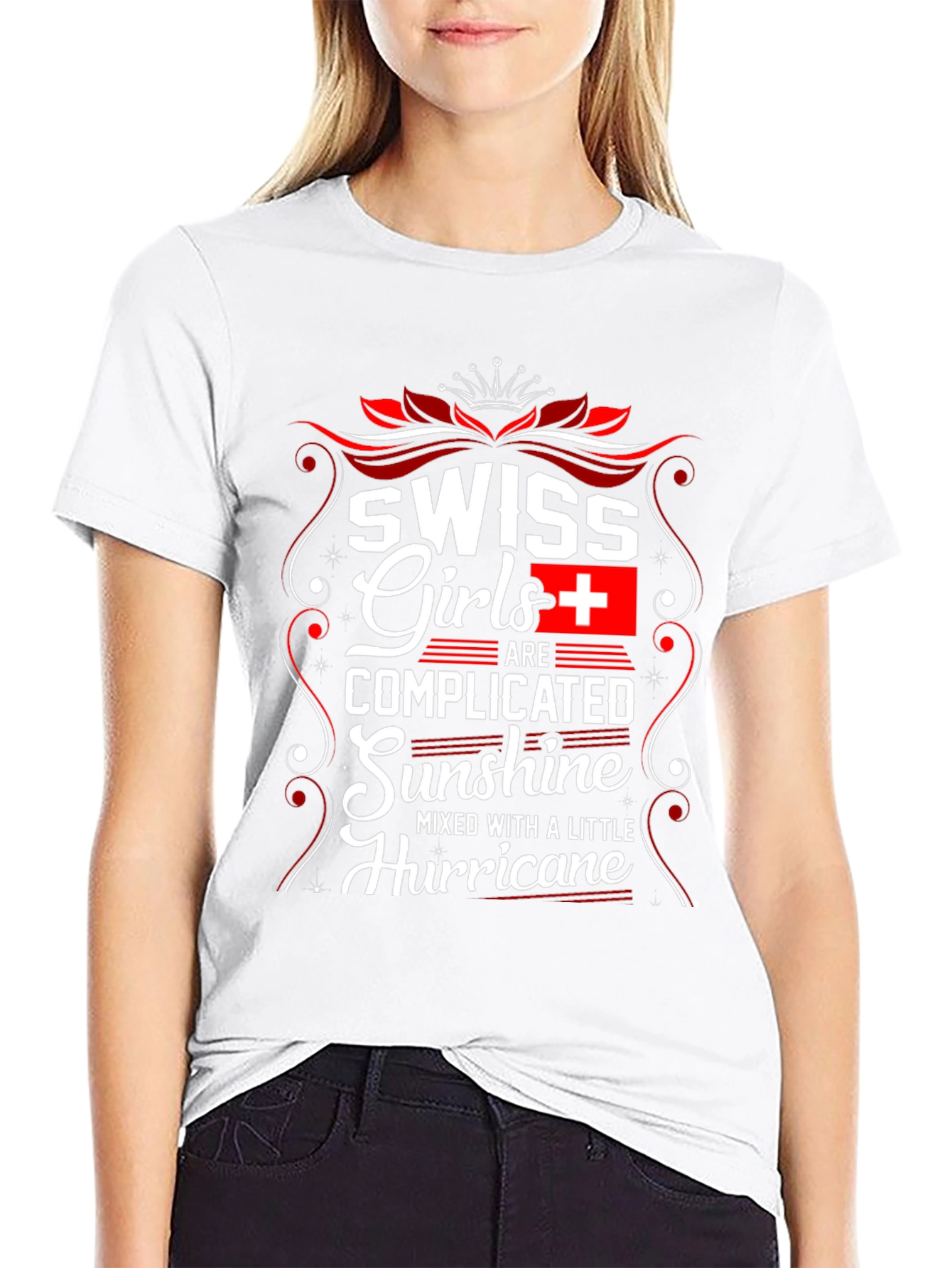 Swiss Girls T-Shirt - Complicated Sunshine Hurricane Tee