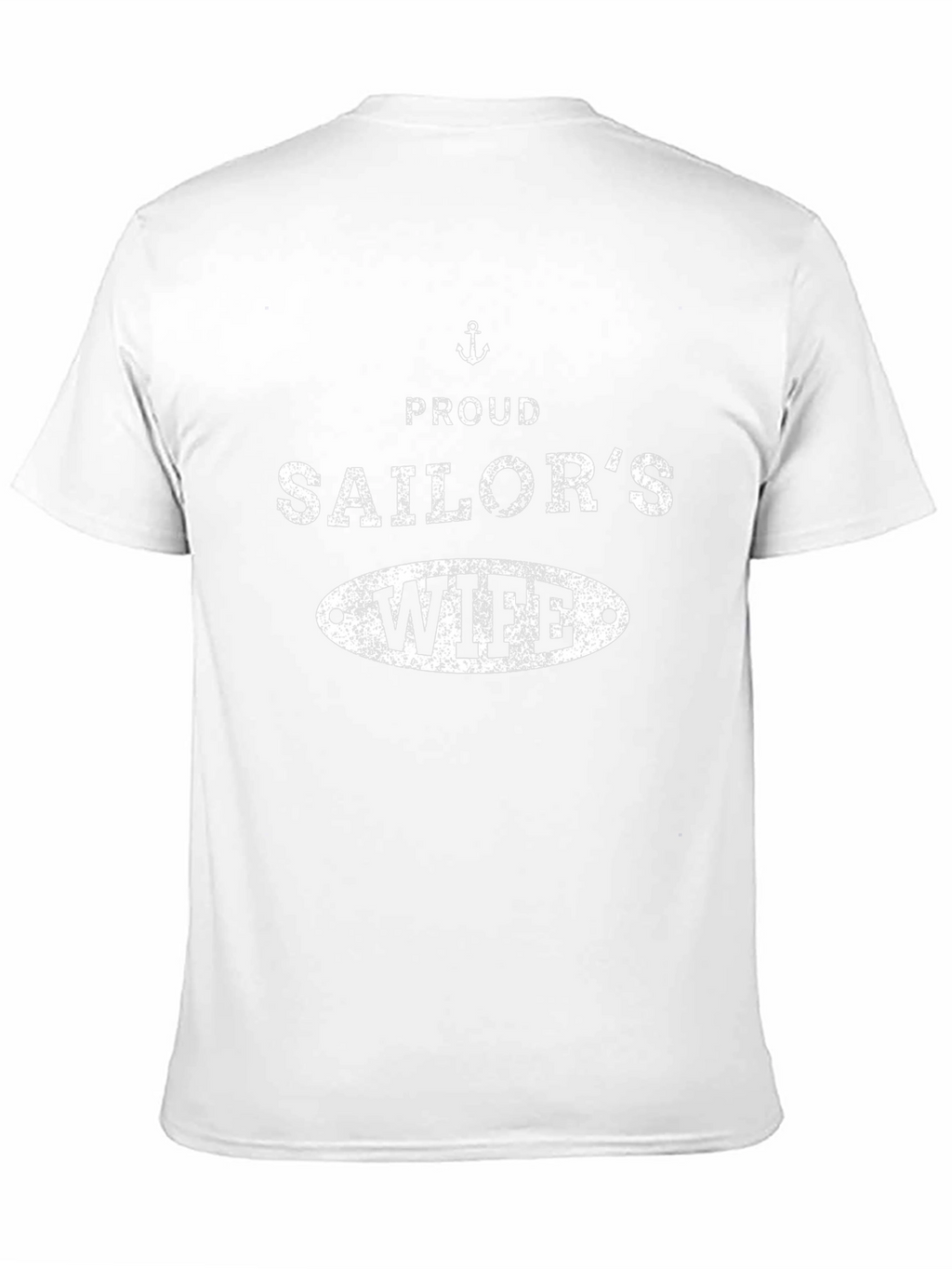 Proud Sailors Wife T-Shirt Black Cotton Blend