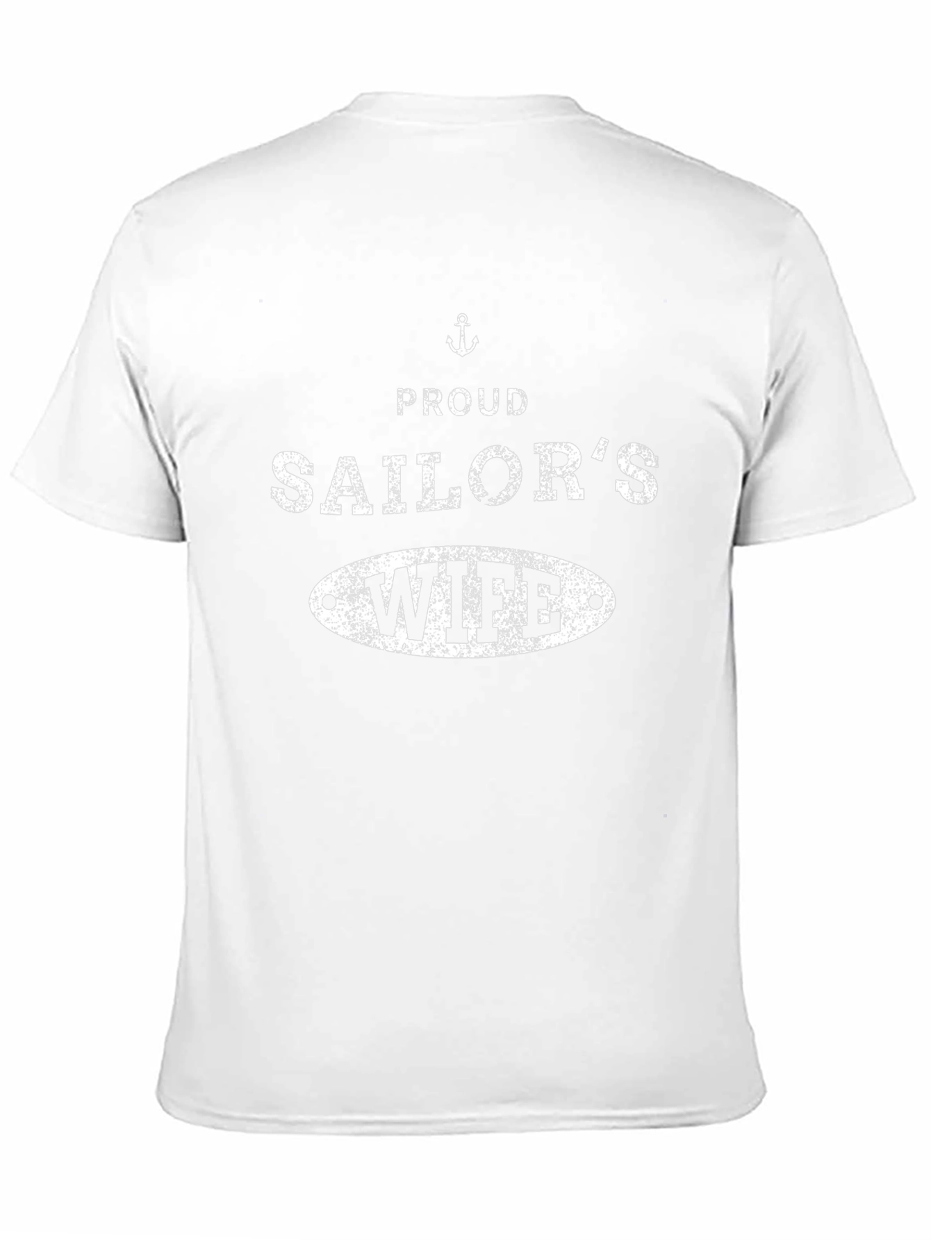 Proud Sailors Wife T-Shirt Black Cotton Blend