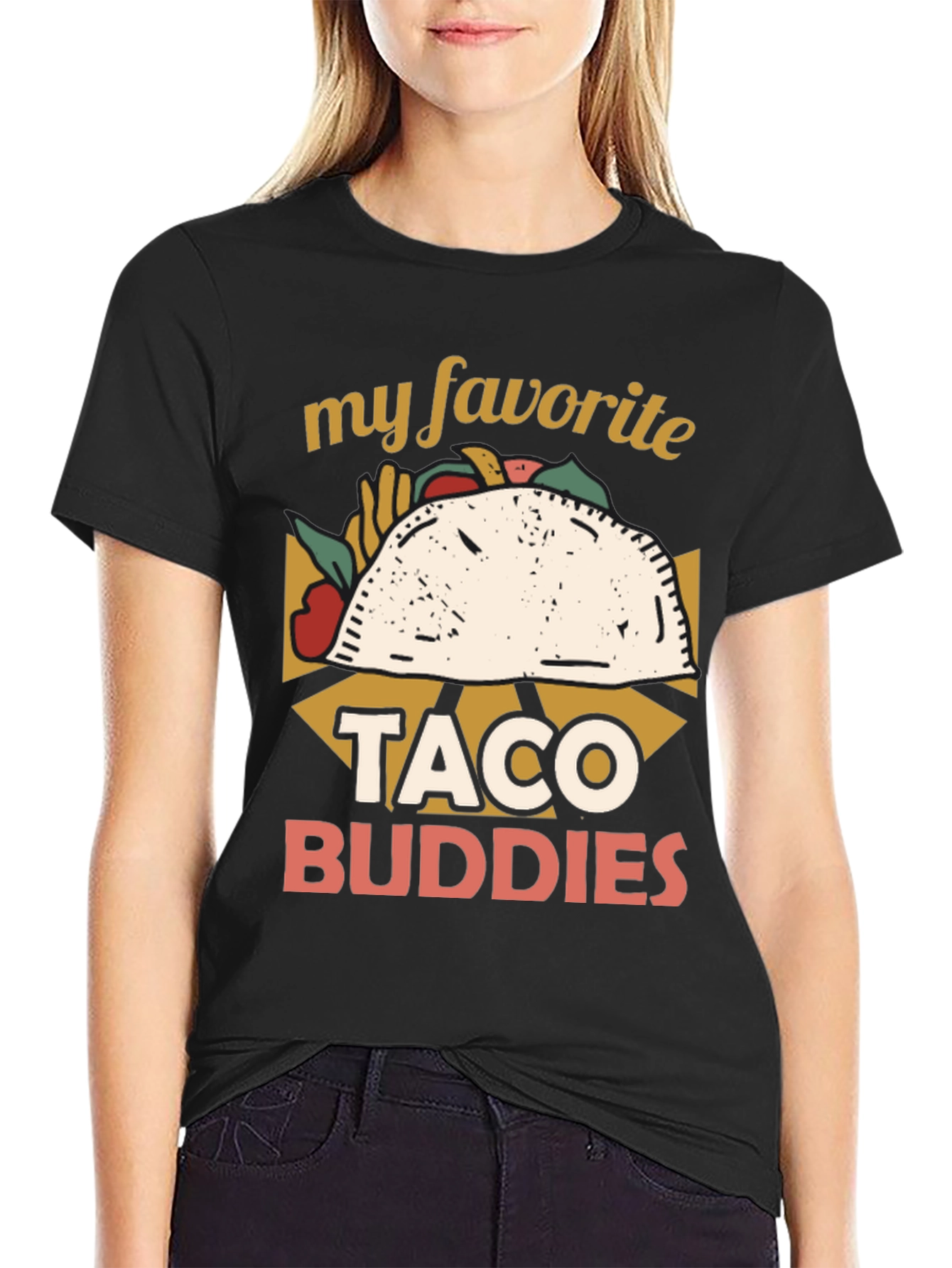 Taco Buddies Graphic T-Shirt - Foodie Fun