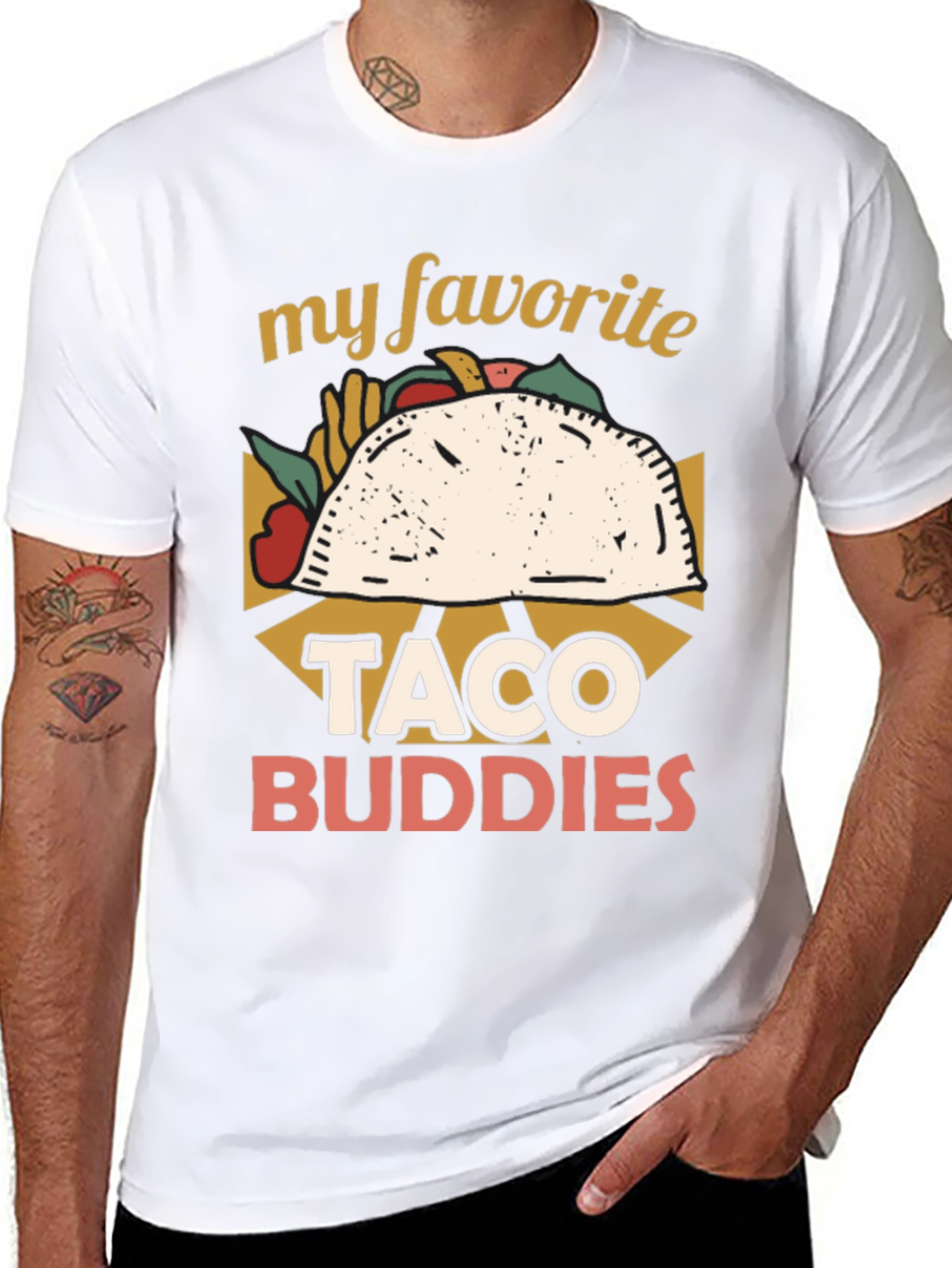 Taco Buddies Graphic T-Shirt - Foodie Fun