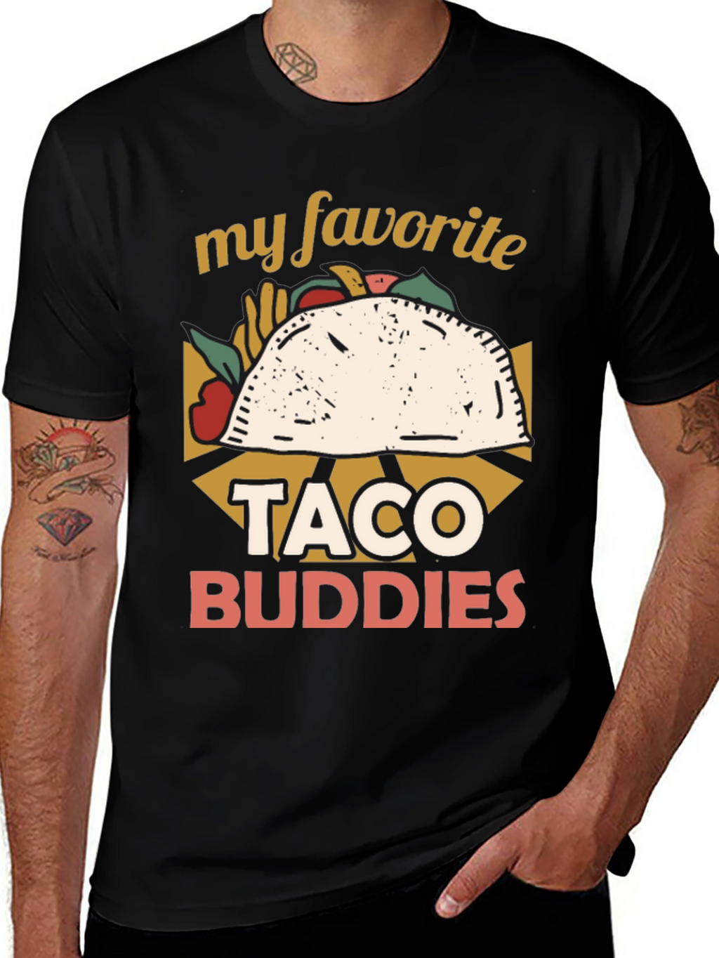 Taco Buddies Graphic T-Shirt - Foodie Fun