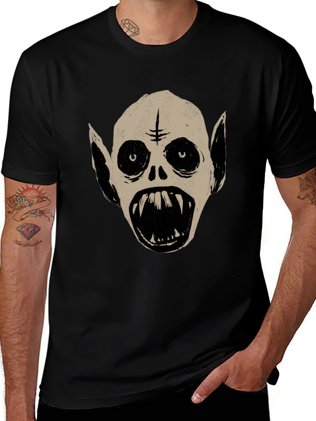 Monster Graphic Tee - Unique Halloween T-Shirt