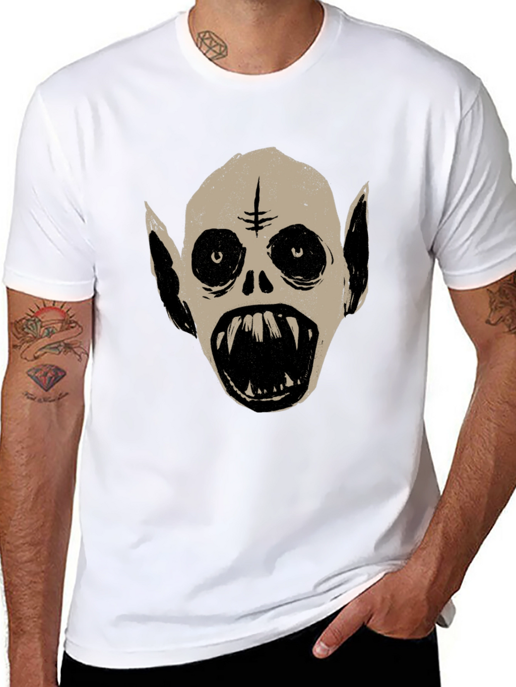 Monster Graphic Tee - Unique Halloween T-Shirt