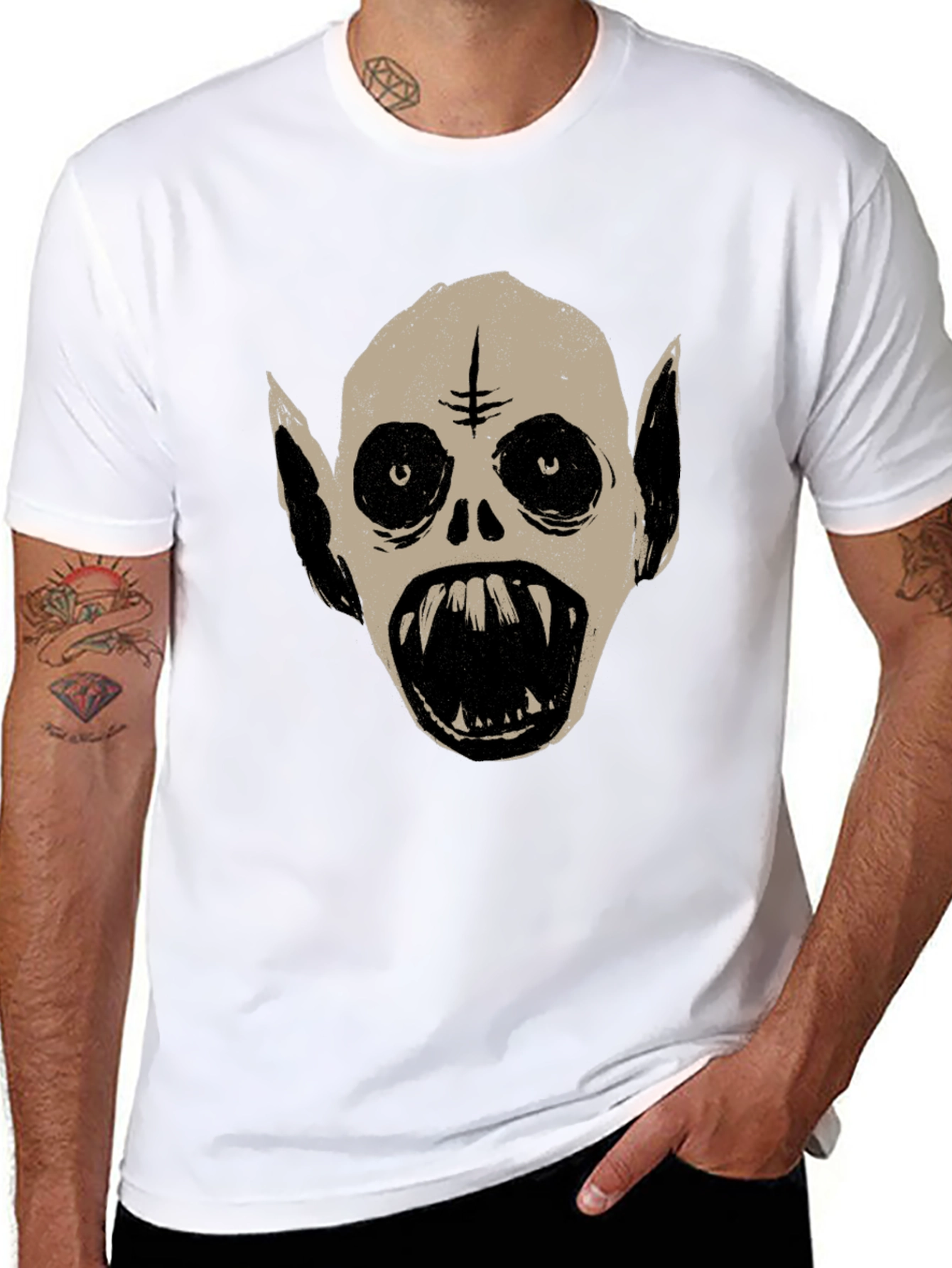 Monster Graphic Tee - Unique Halloween T-Shirt