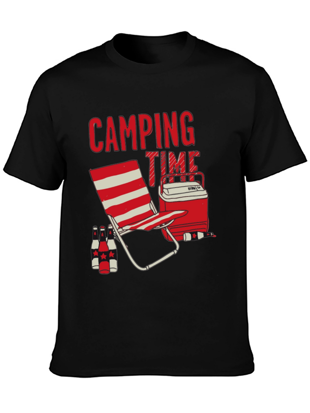 Camping Time Graphic Tee - Black