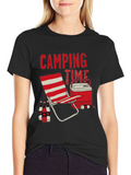 Camping Time Graphic Tee - Black