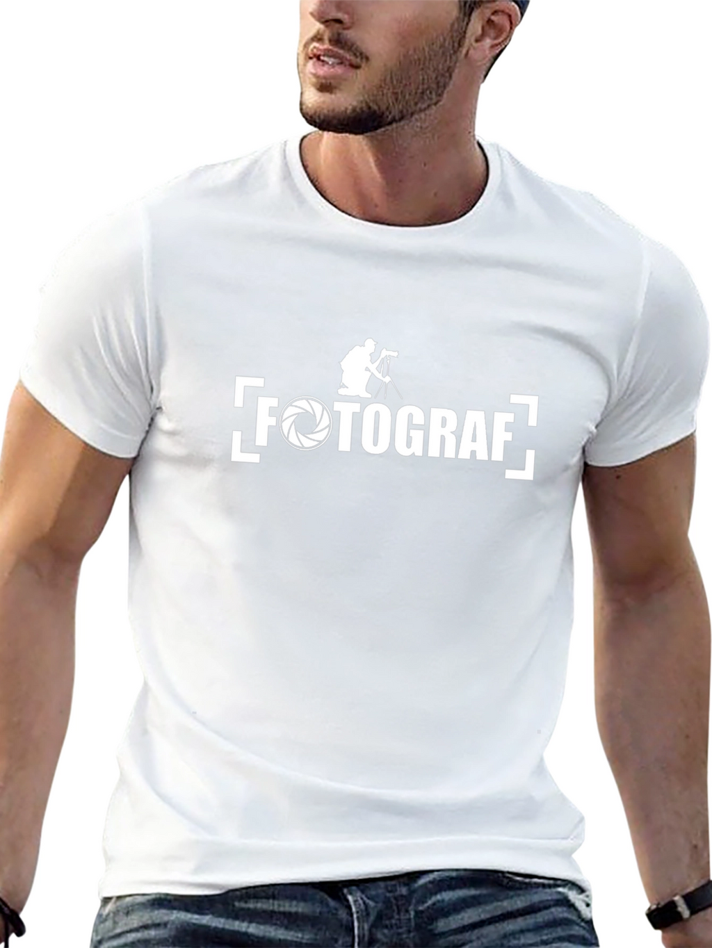 Fotograf T-Shirt - Black Graphic Tee