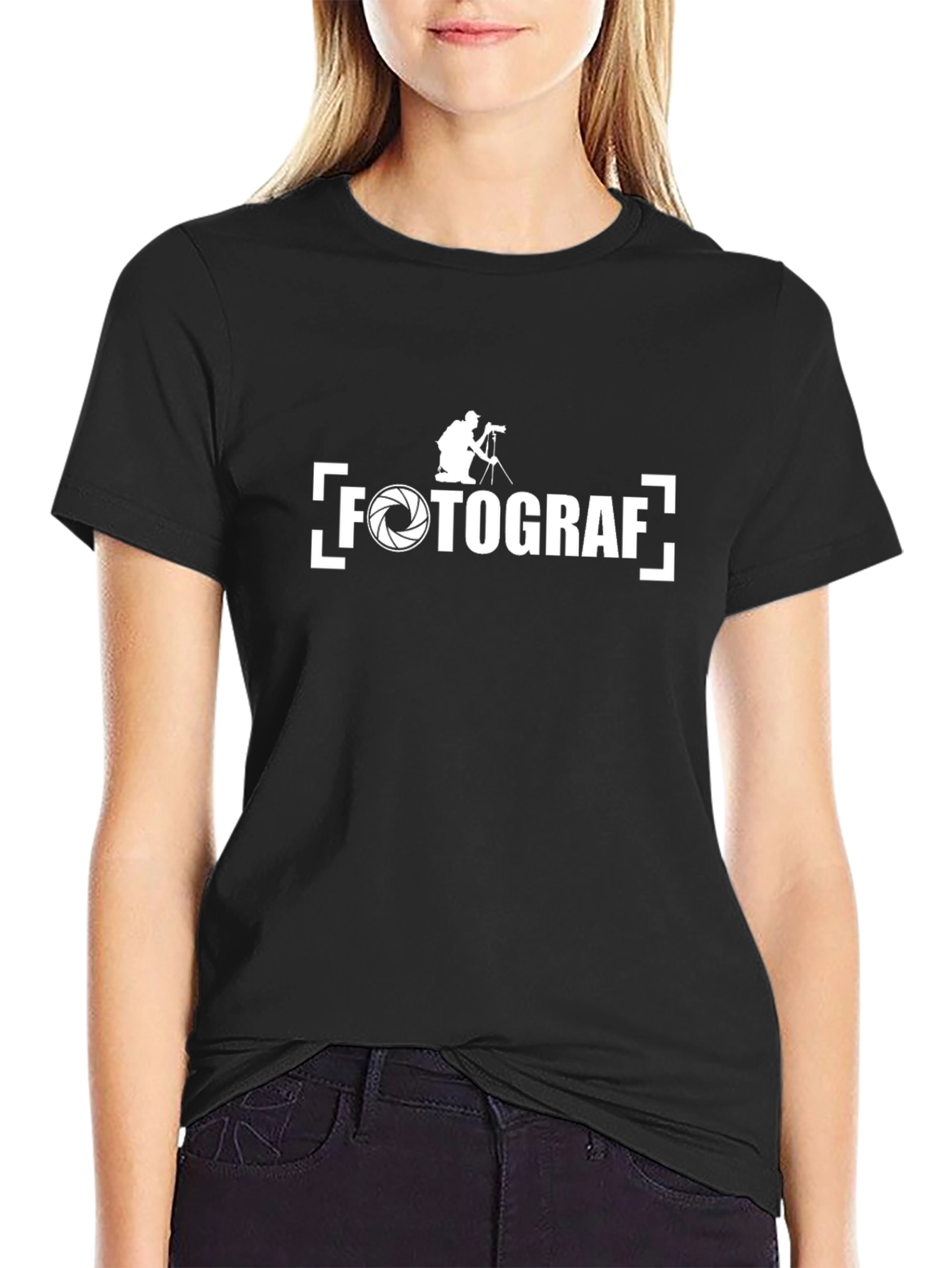 Fotograf T-Shirt - Black Graphic Tee