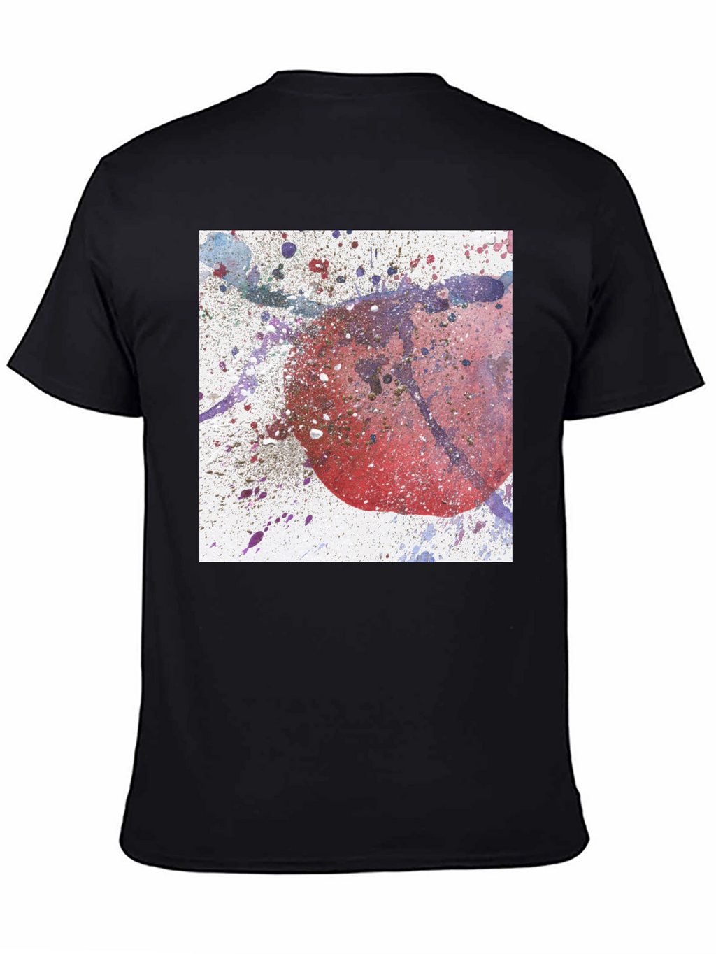 Abstract Splatter Graphic Tee - Modern Art Design