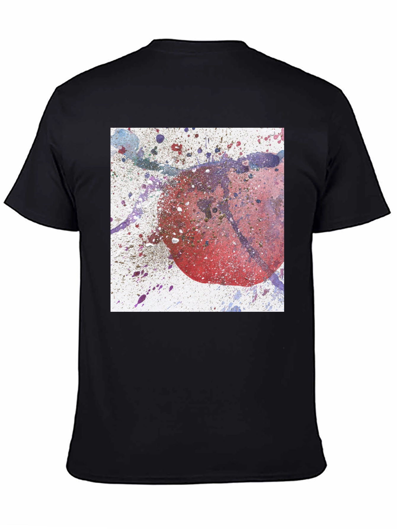Abstract Splatter Graphic Tee - Modern Art Design