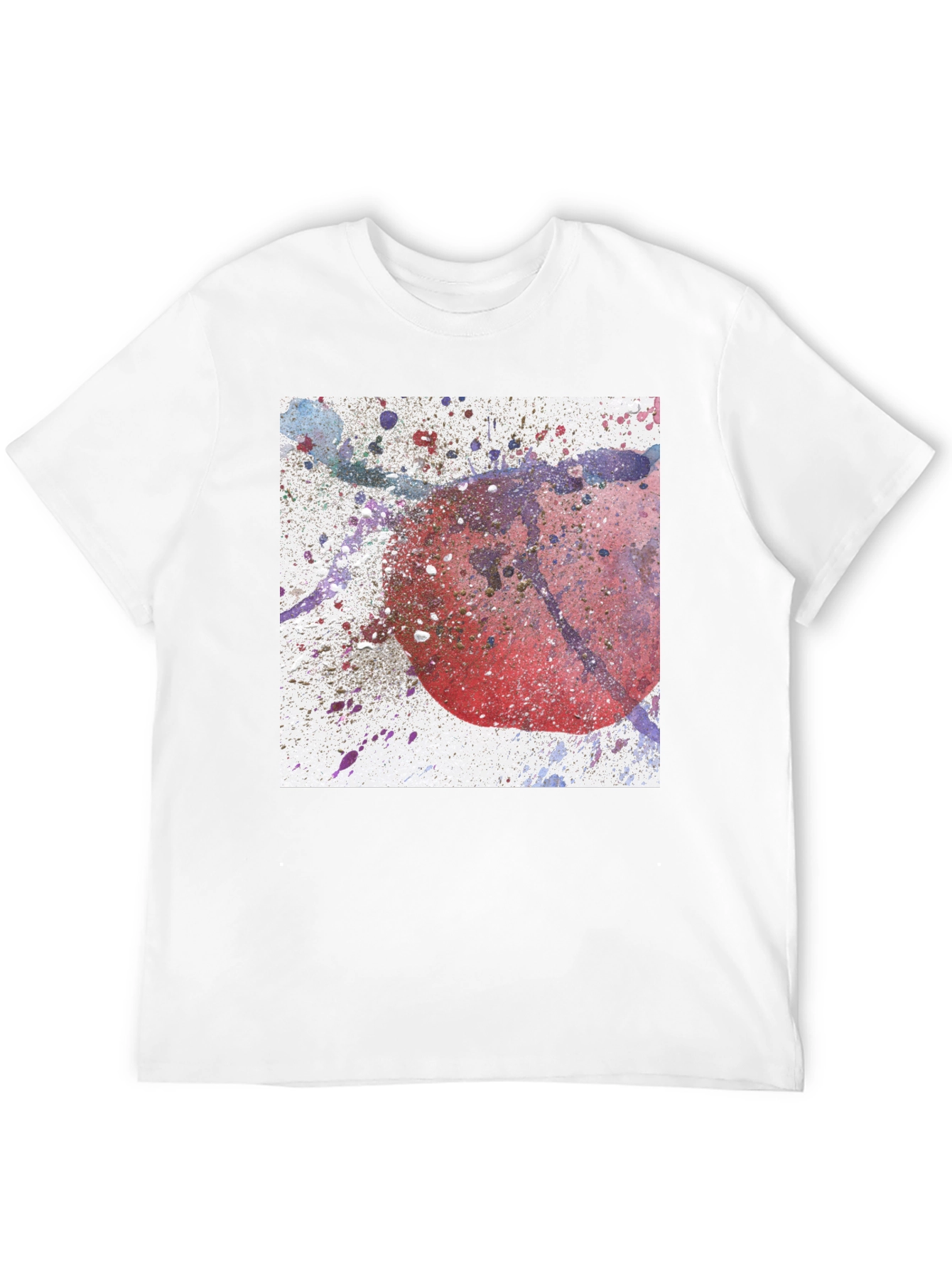 Abstract Splatter Graphic Tee - Modern Art Design