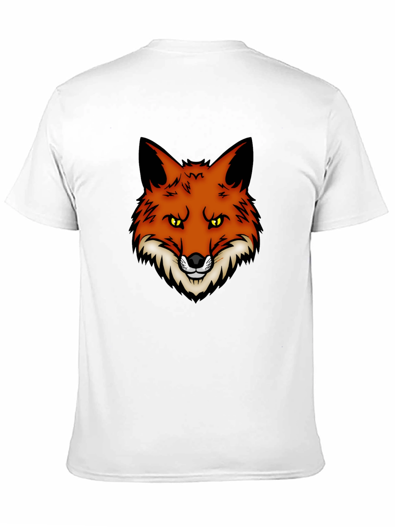 Fox Graphic Print Black T-Shirt