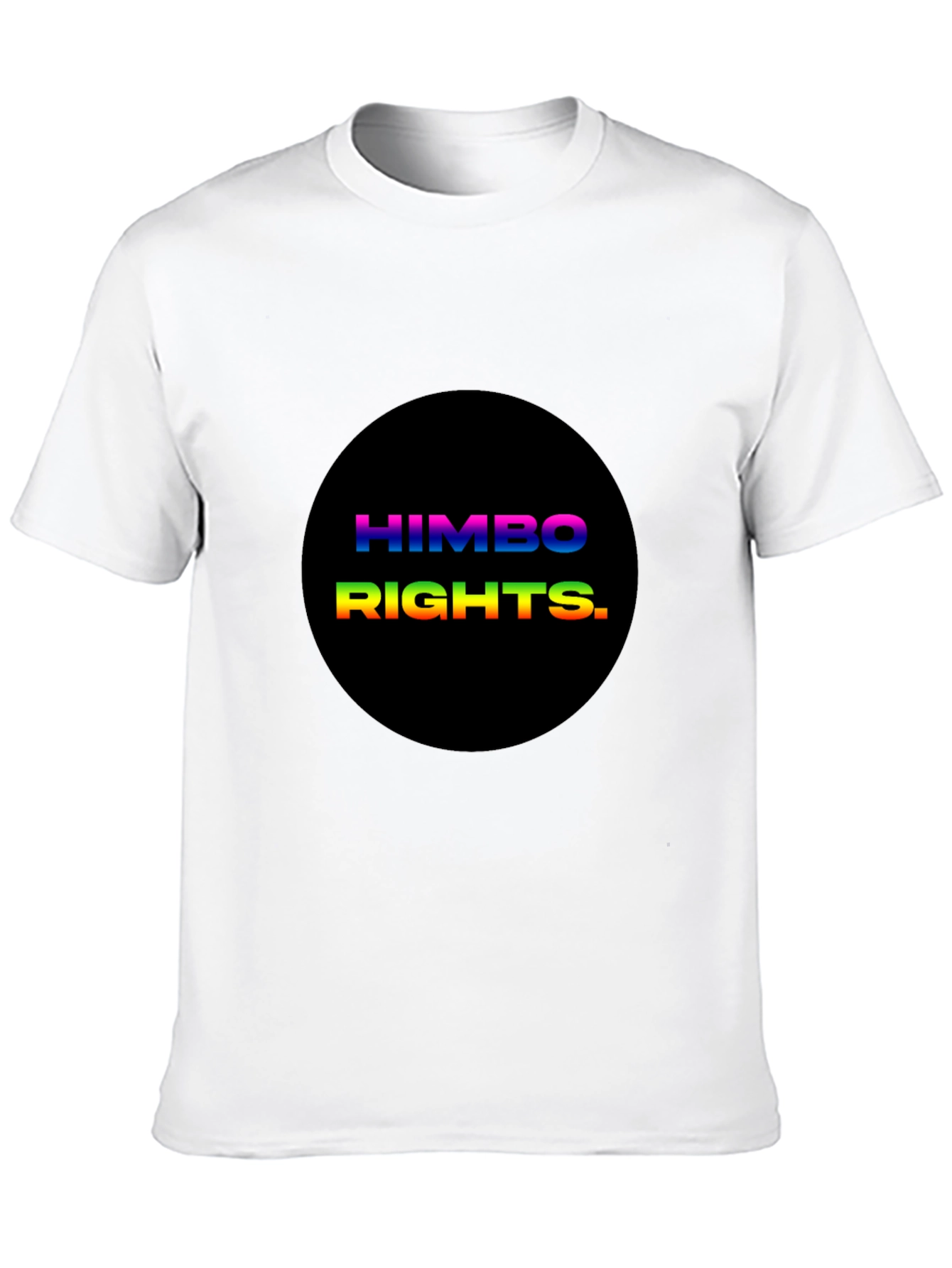 HIMBO RIGHTS Tee - Rainbow Text Pride Shirt