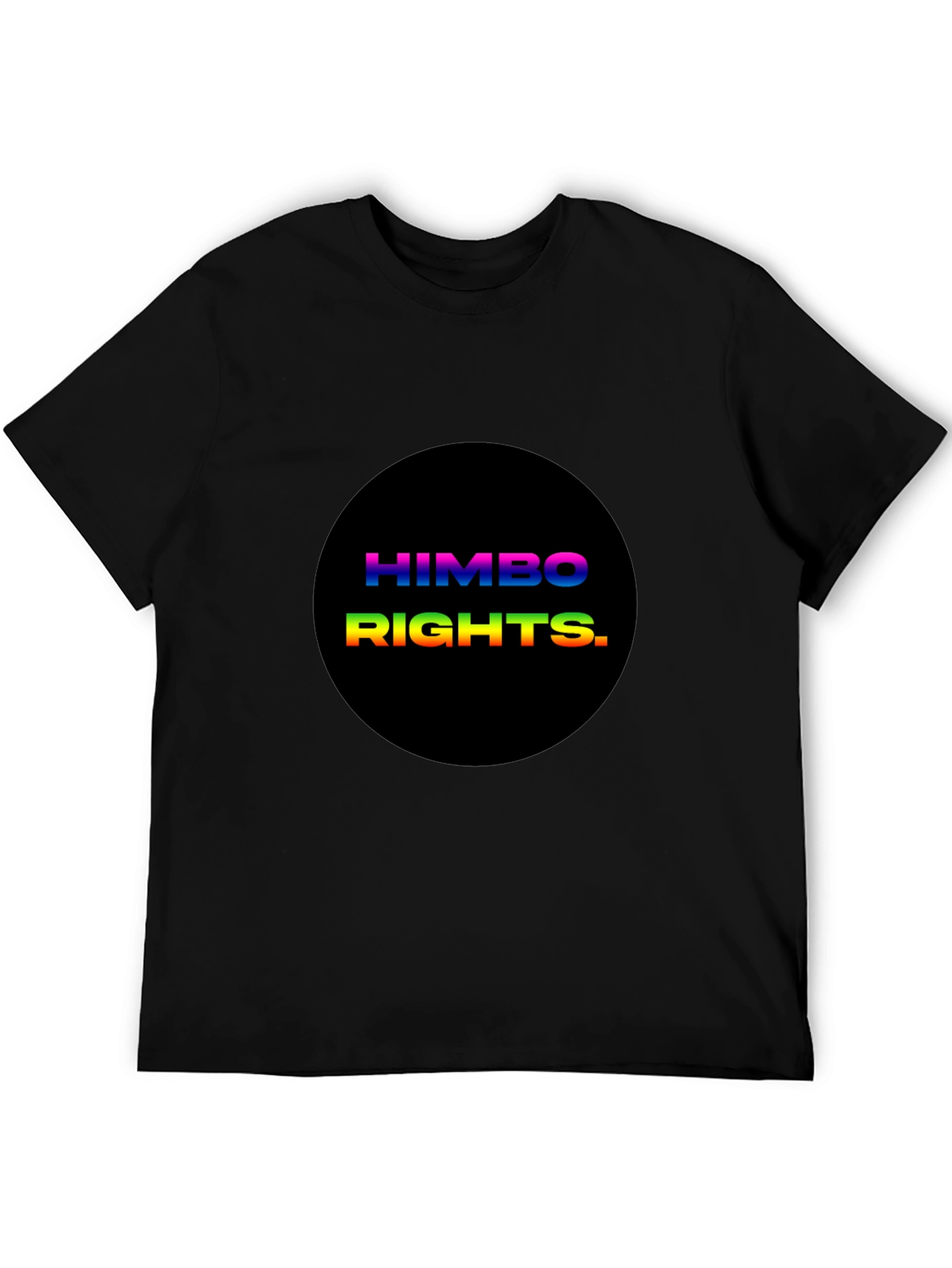HIMBO RIGHTS Tee - Rainbow Text Pride Shirt