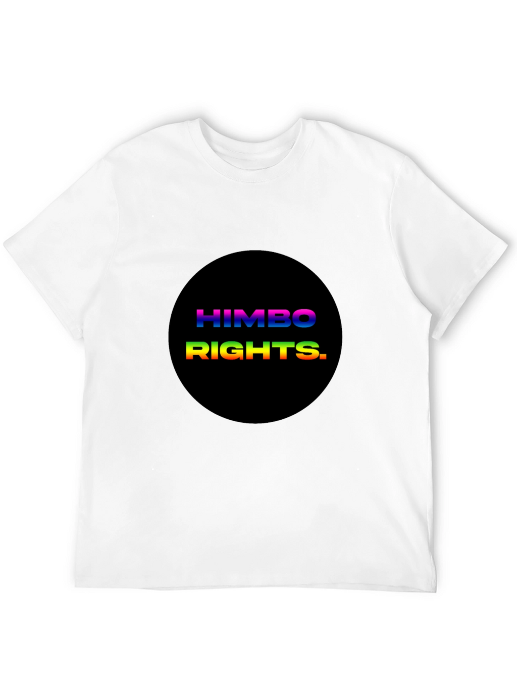 HIMBO RIGHTS Tee - Rainbow Text Pride Shirt