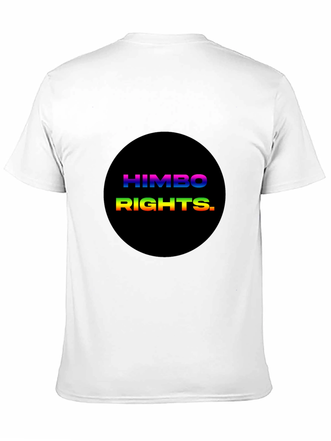 HIMBO RIGHTS Tee - Rainbow Text Pride Shirt