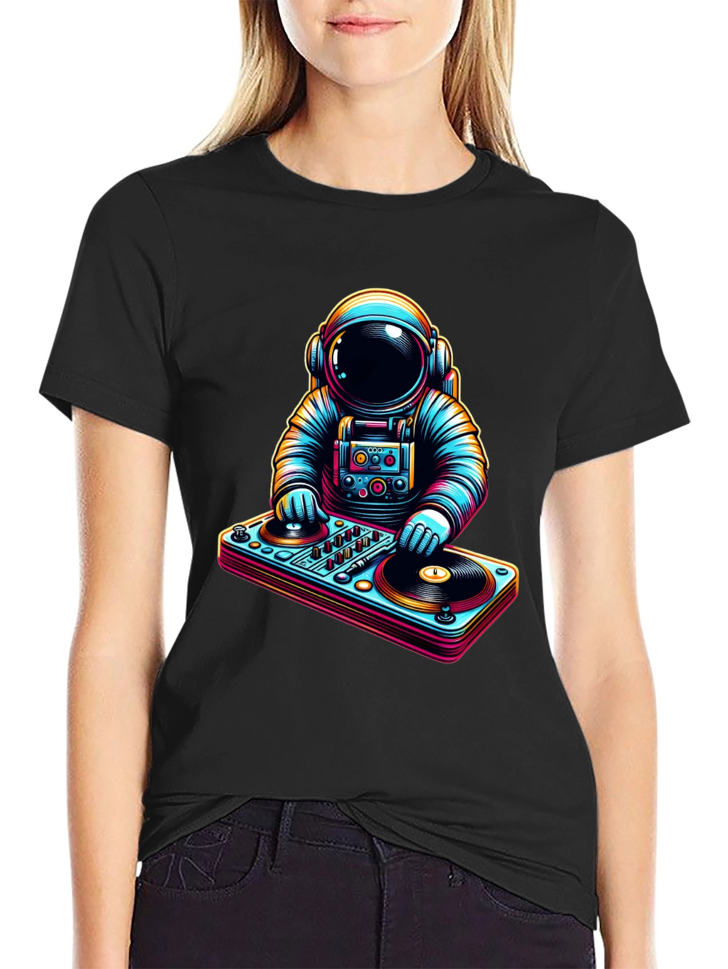 DJ Astronaut Graphic T-Shirt