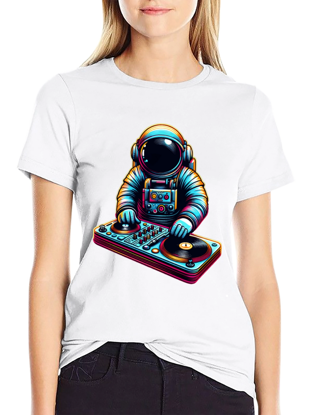 DJ Astronaut Graphic T-Shirt