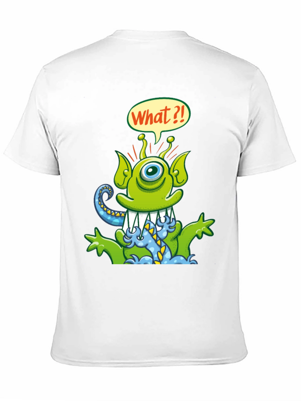 Funny Alien Cartoon Graphic T-Shirt