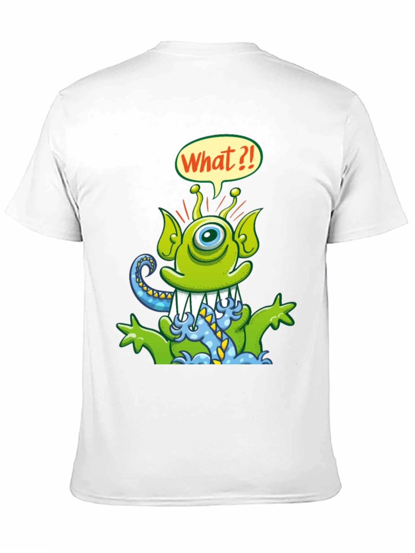 Funny Alien Cartoon Graphic T-Shirt