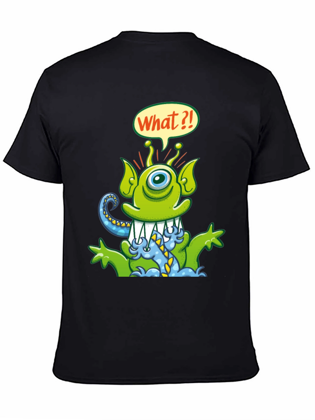 Funny Alien Cartoon Graphic T-Shirt