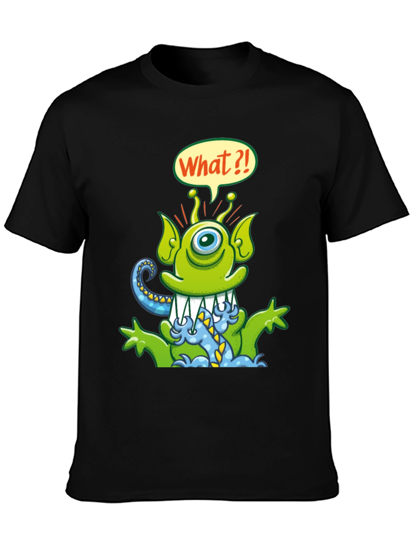Funny Alien Cartoon Graphic T-Shirt