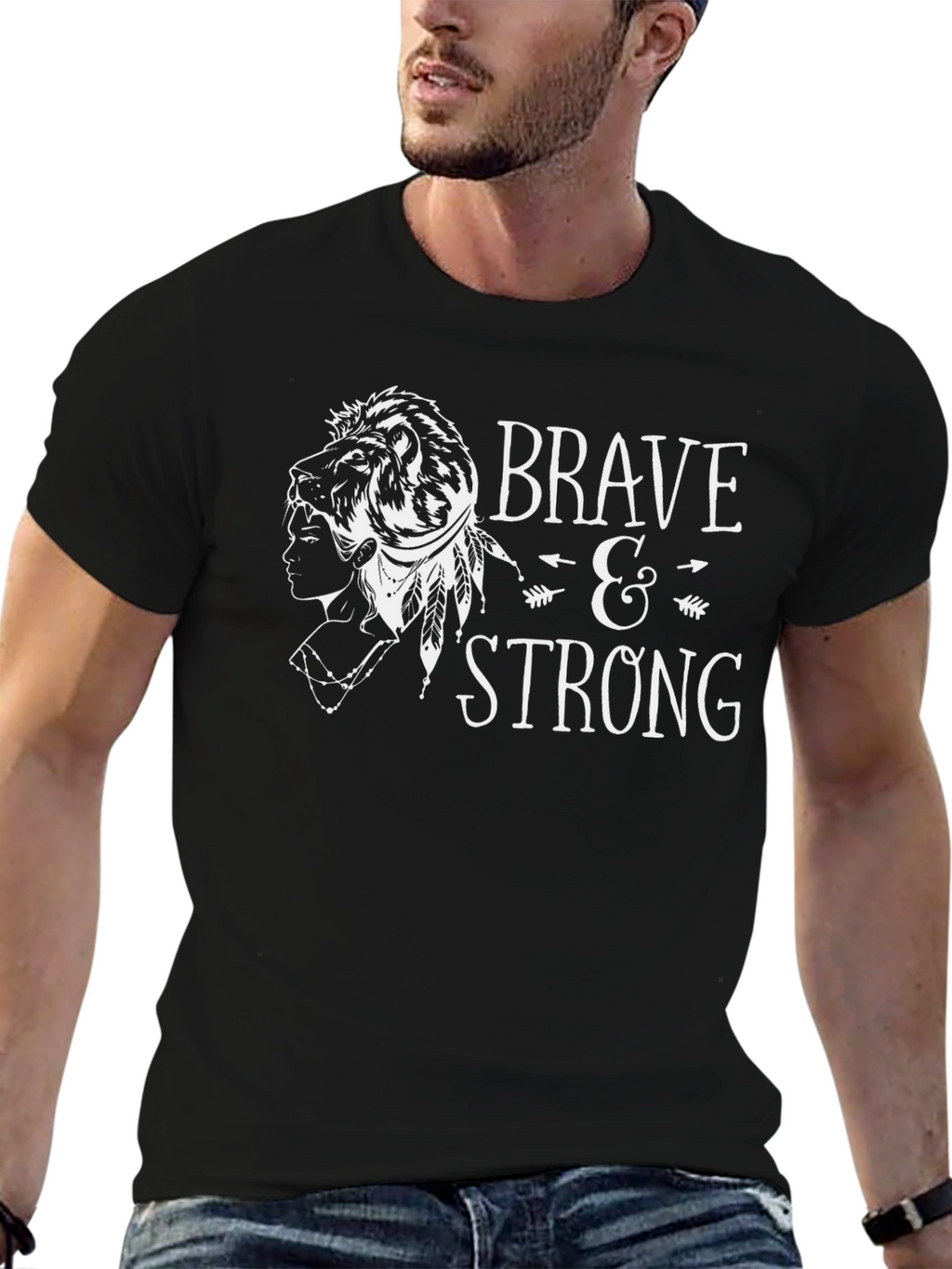 Brave & Strong Graphic T-Shirt