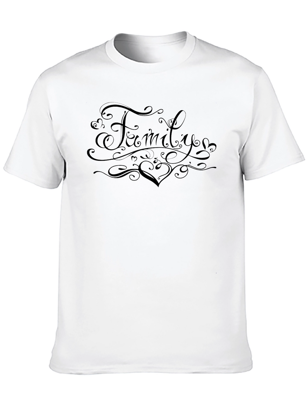 Family Heart Graphic T-Shirt - Stylish Casual Wear