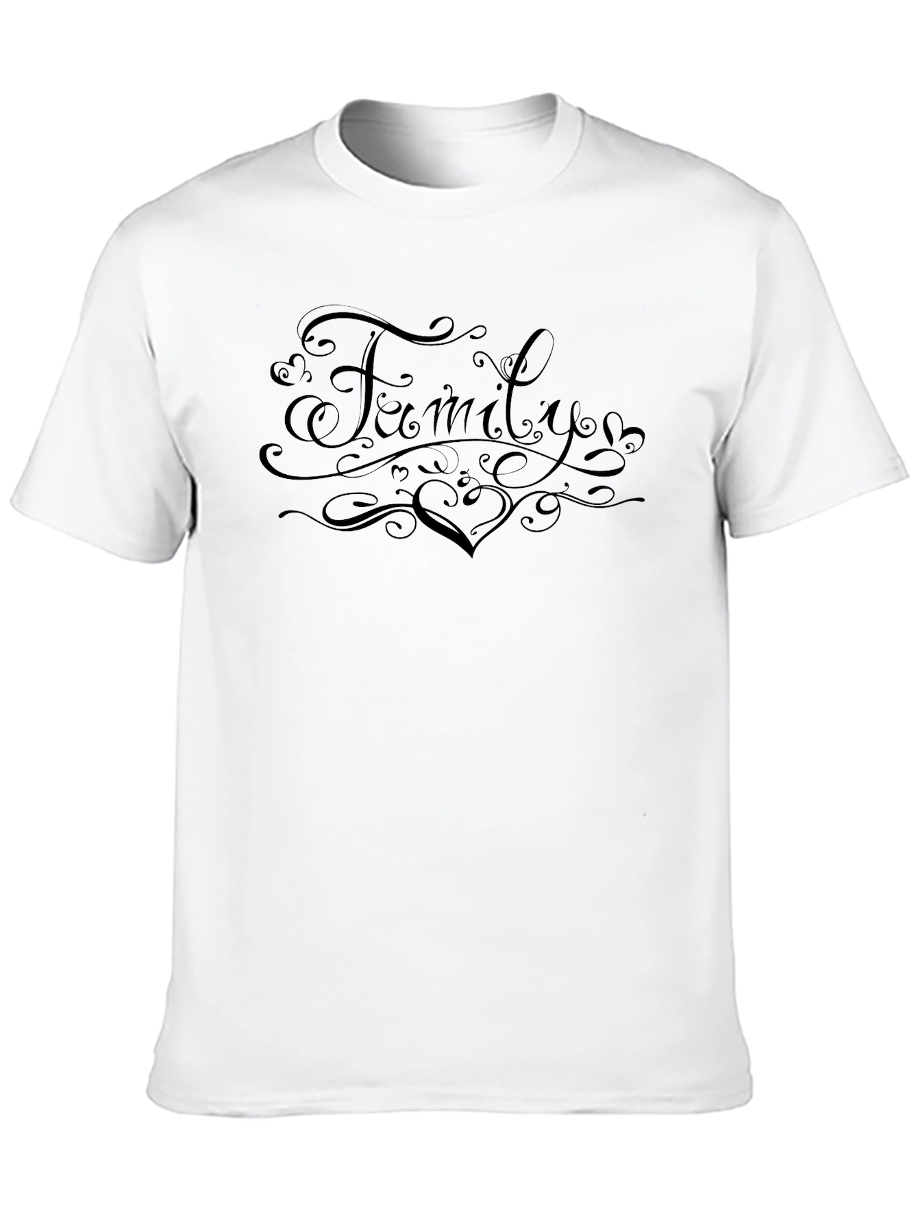 Family Heart Graphic T-Shirt - Stylish Casual Wear