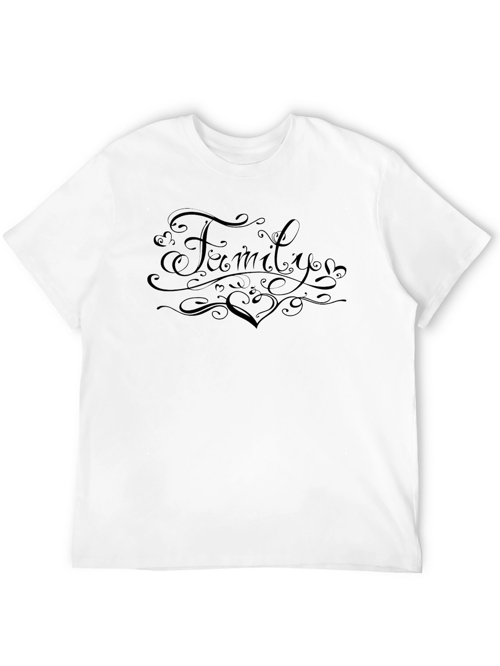 Family Heart Graphic T-Shirt - Stylish Casual Wear