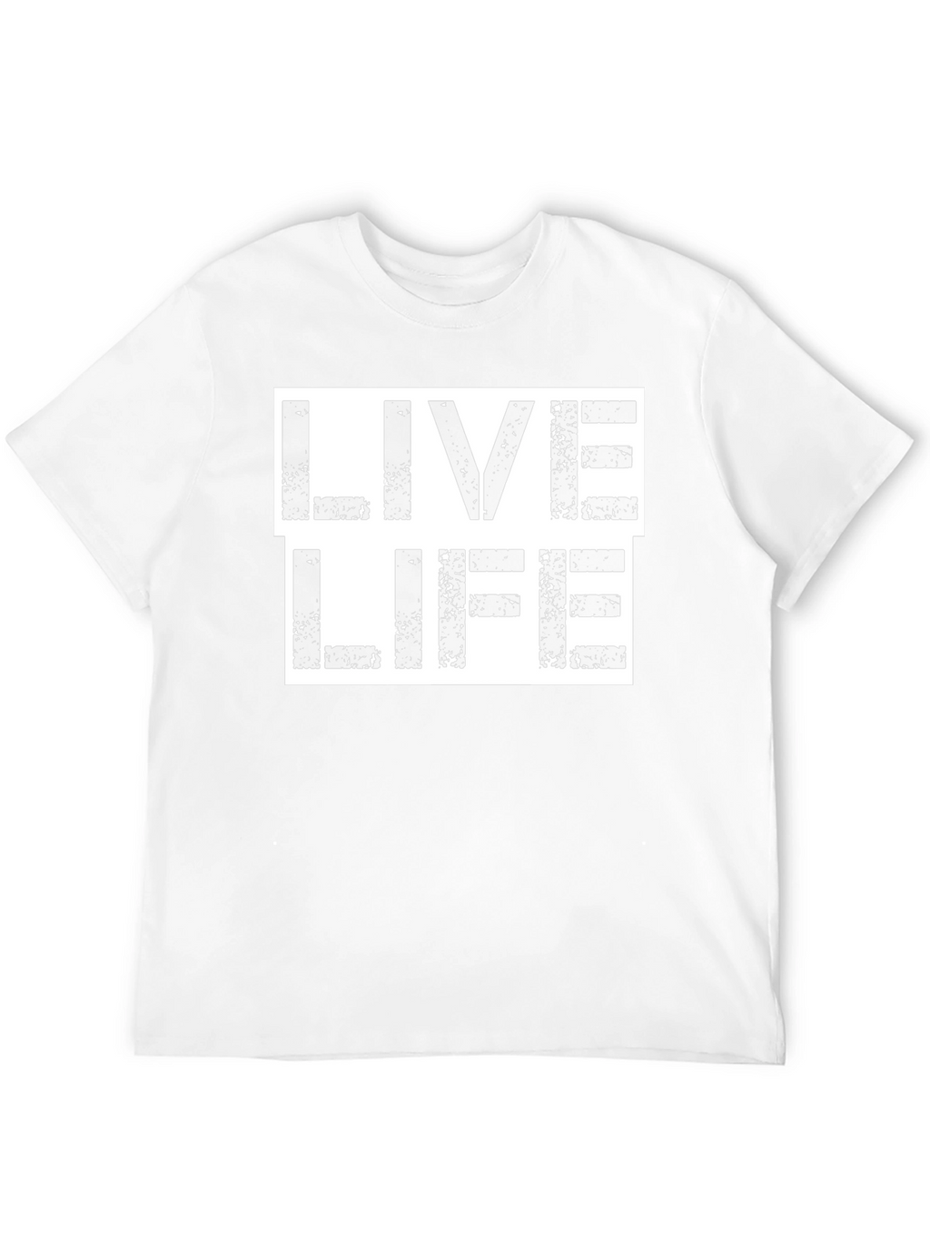Live Life Graphic Print Black T-Shirt