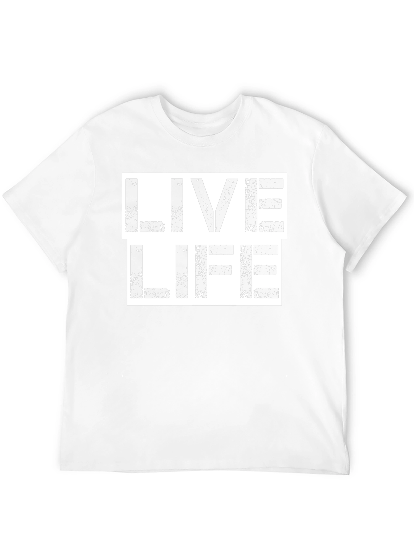 Live Life Graphic Print Black T-Shirt
