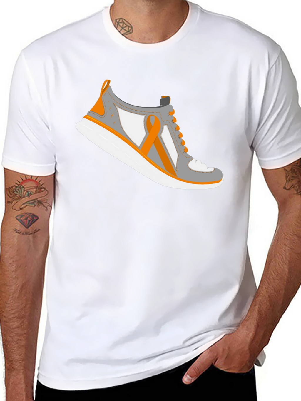 Awareness Ribbon Sneaker T-Shirt