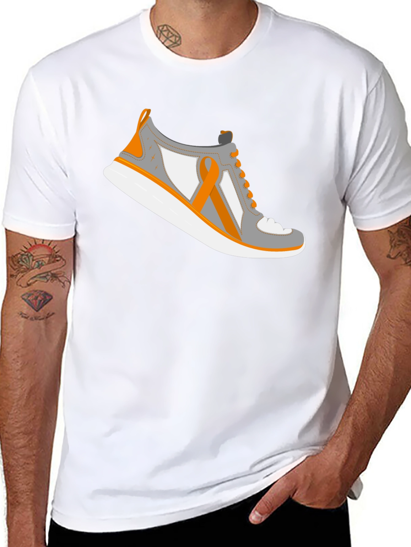 Awareness Ribbon Sneaker T-Shirt
