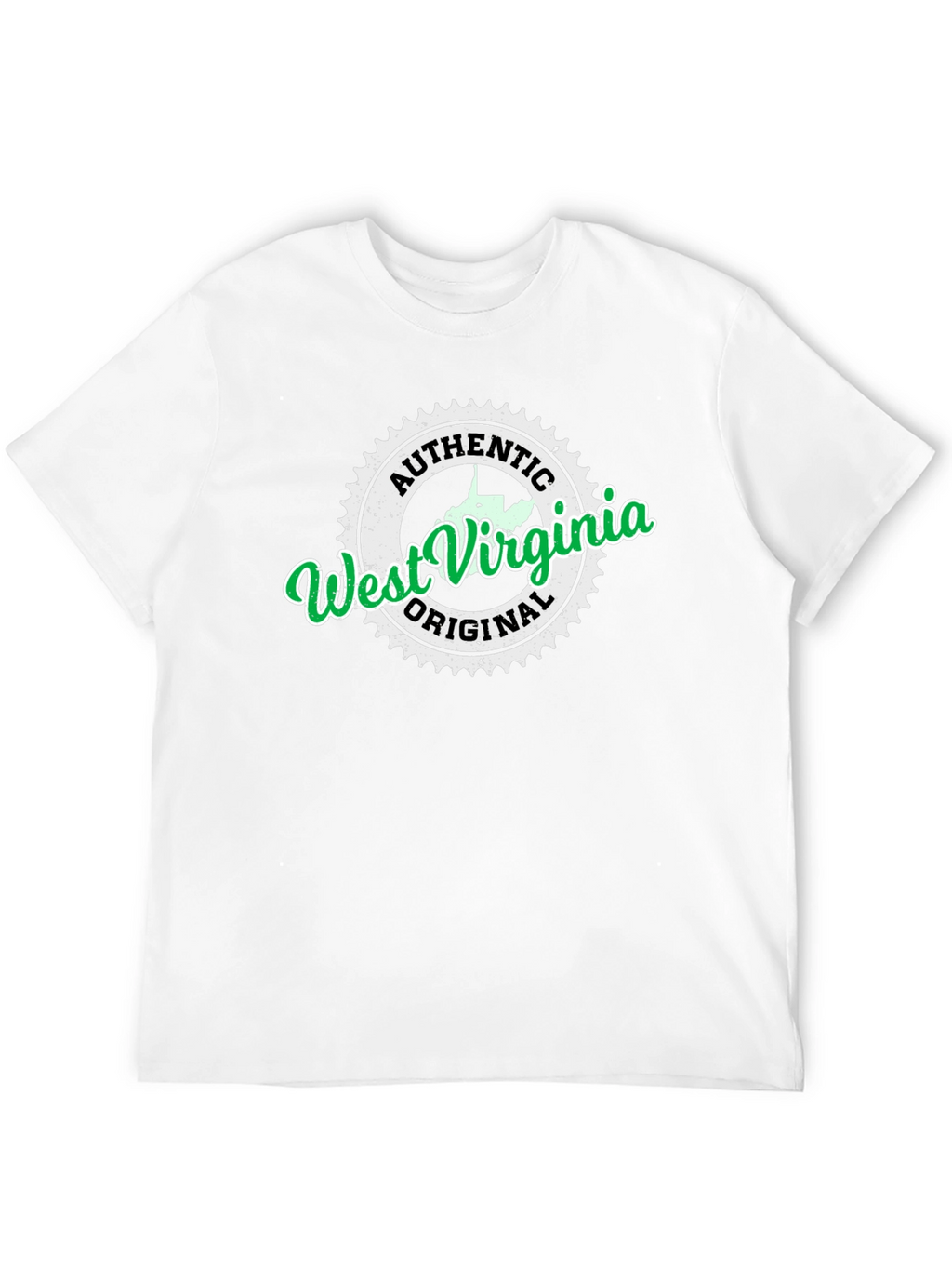 Authentic West Virginia Black T-Shirt