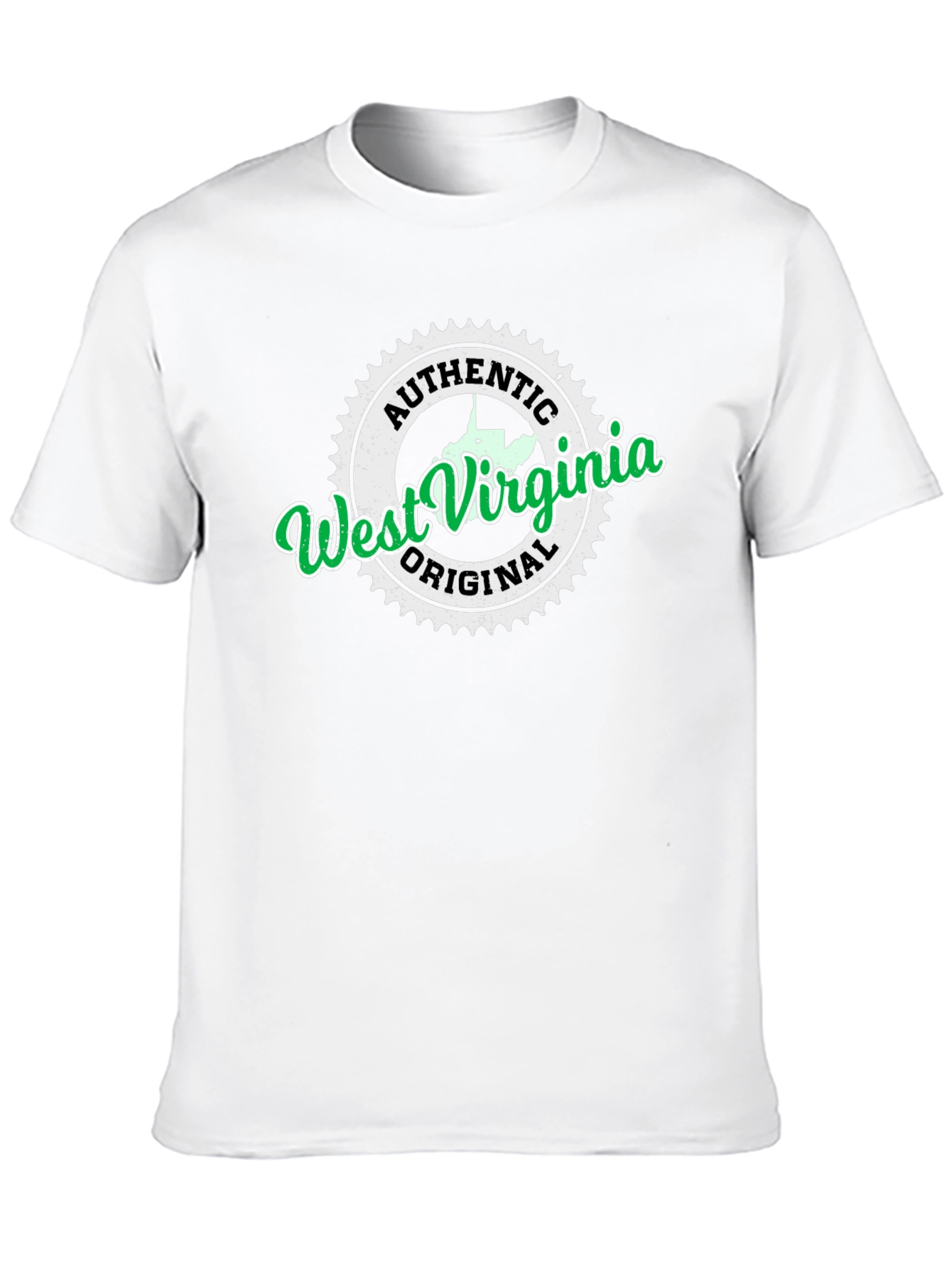 Authentic West Virginia Black T-Shirt