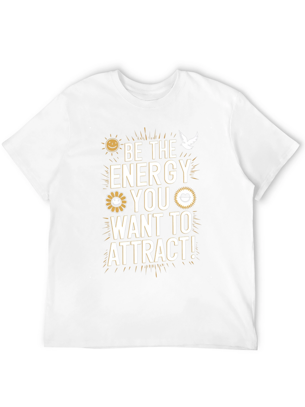 Be The Energy Black Graphic T-Shirt