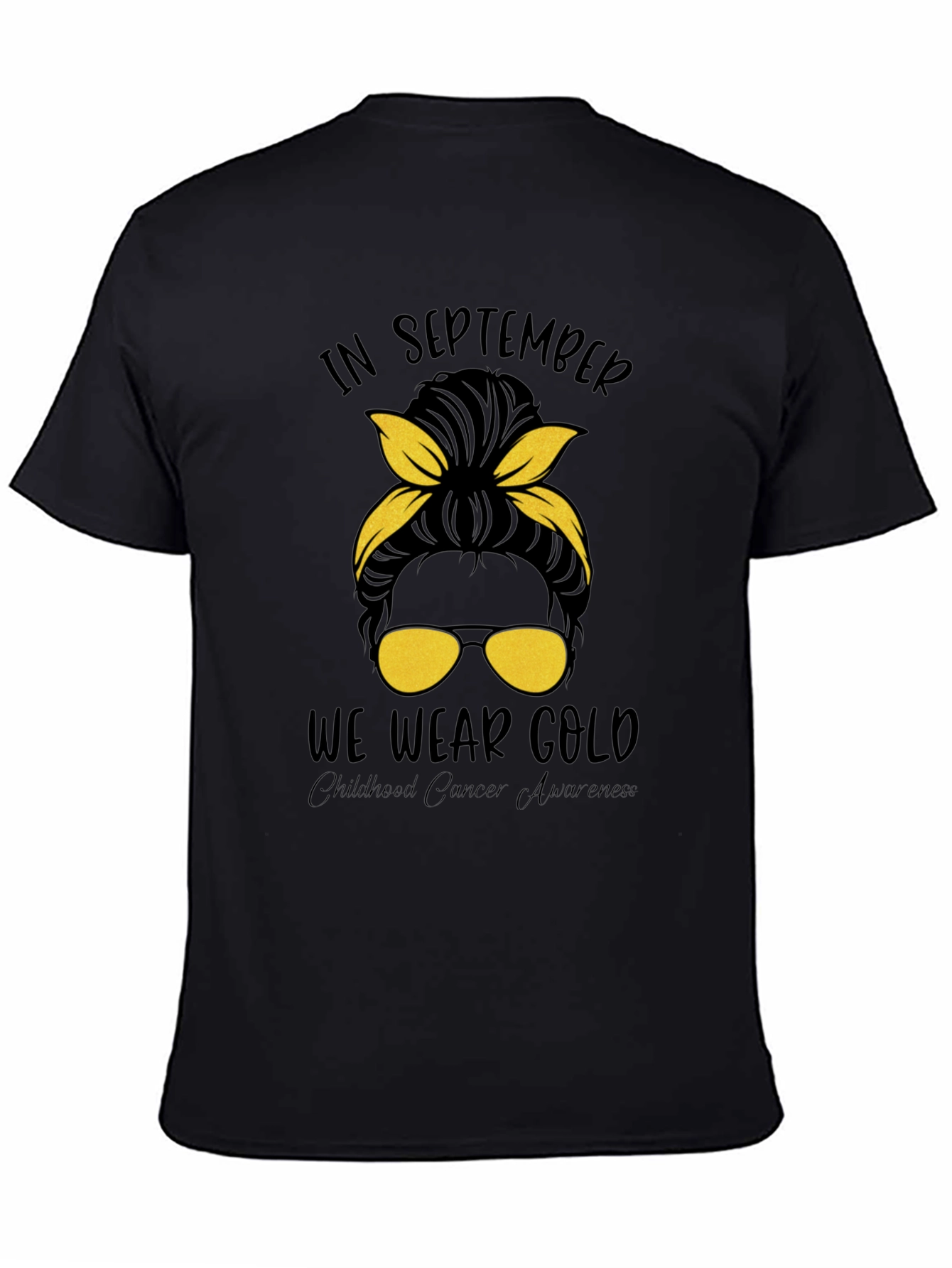 In September We Wear Gold Childhood Cancer Awareness T-Shirt