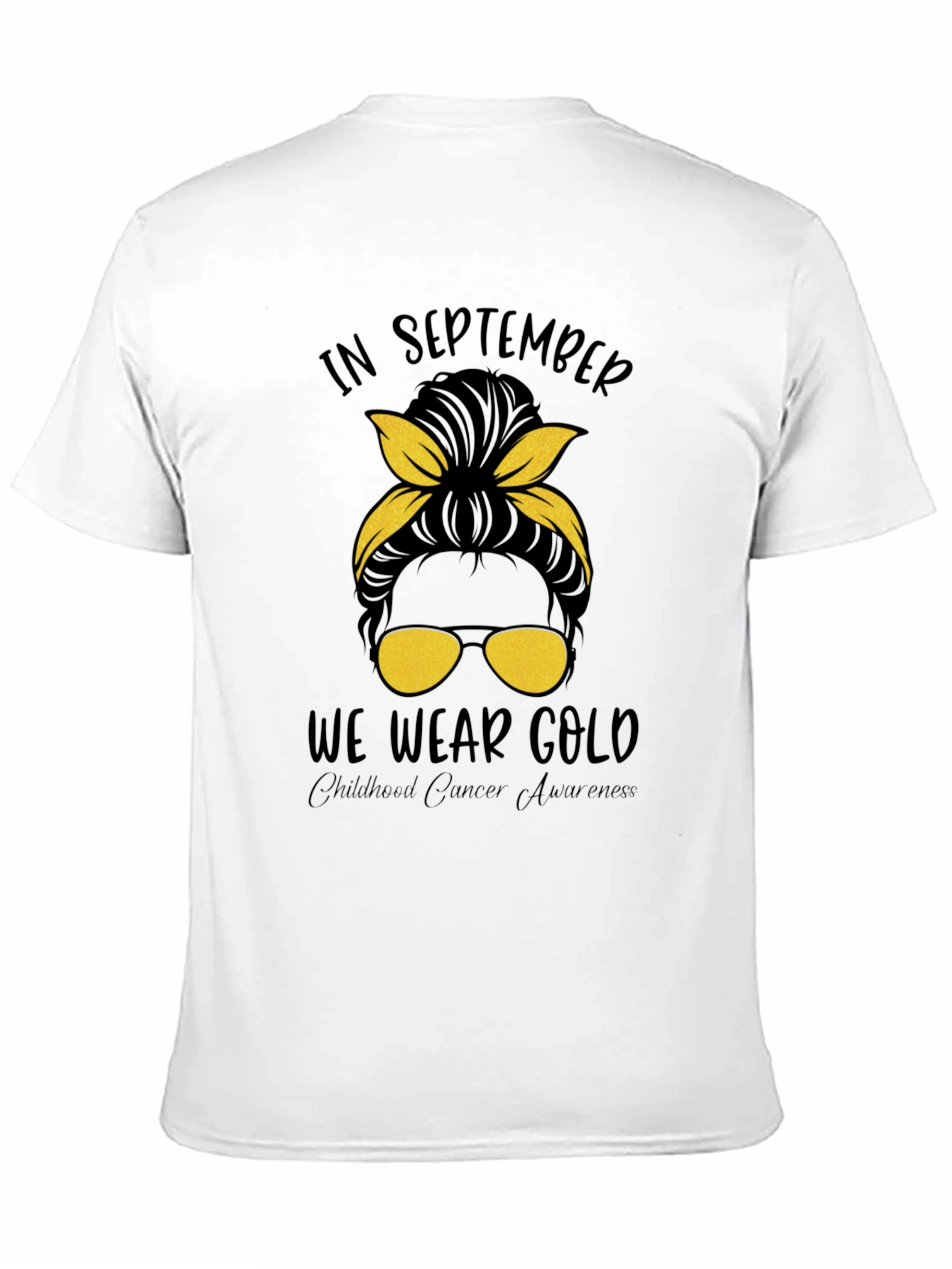 In September We Wear Gold Childhood Cancer Awareness T-Shirt