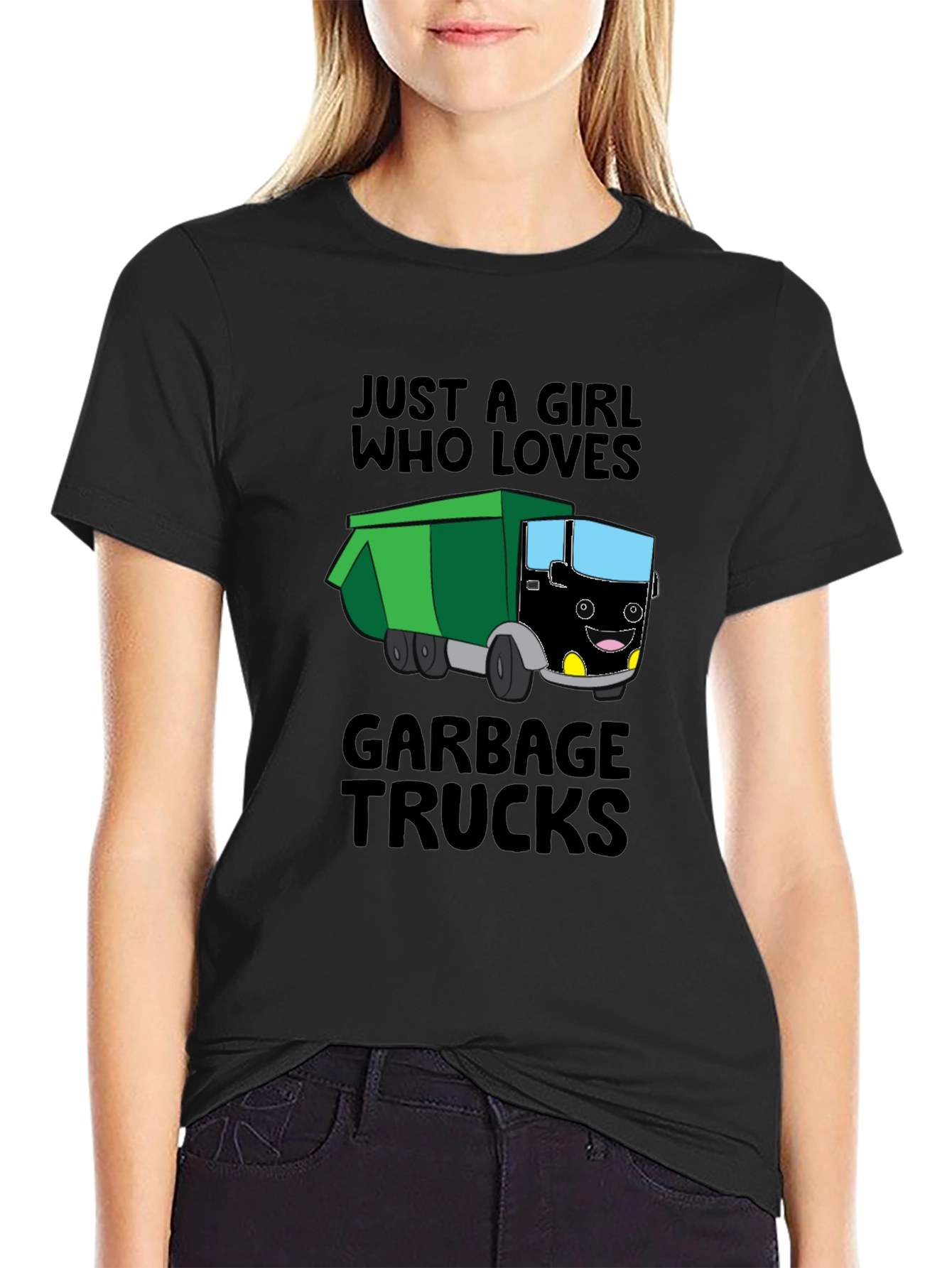 Just a Girl Who Loves Garbage Trucks T-Shirt