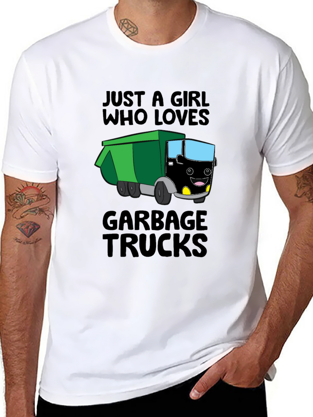 Just a Girl Who Loves Garbage Trucks T-Shirt