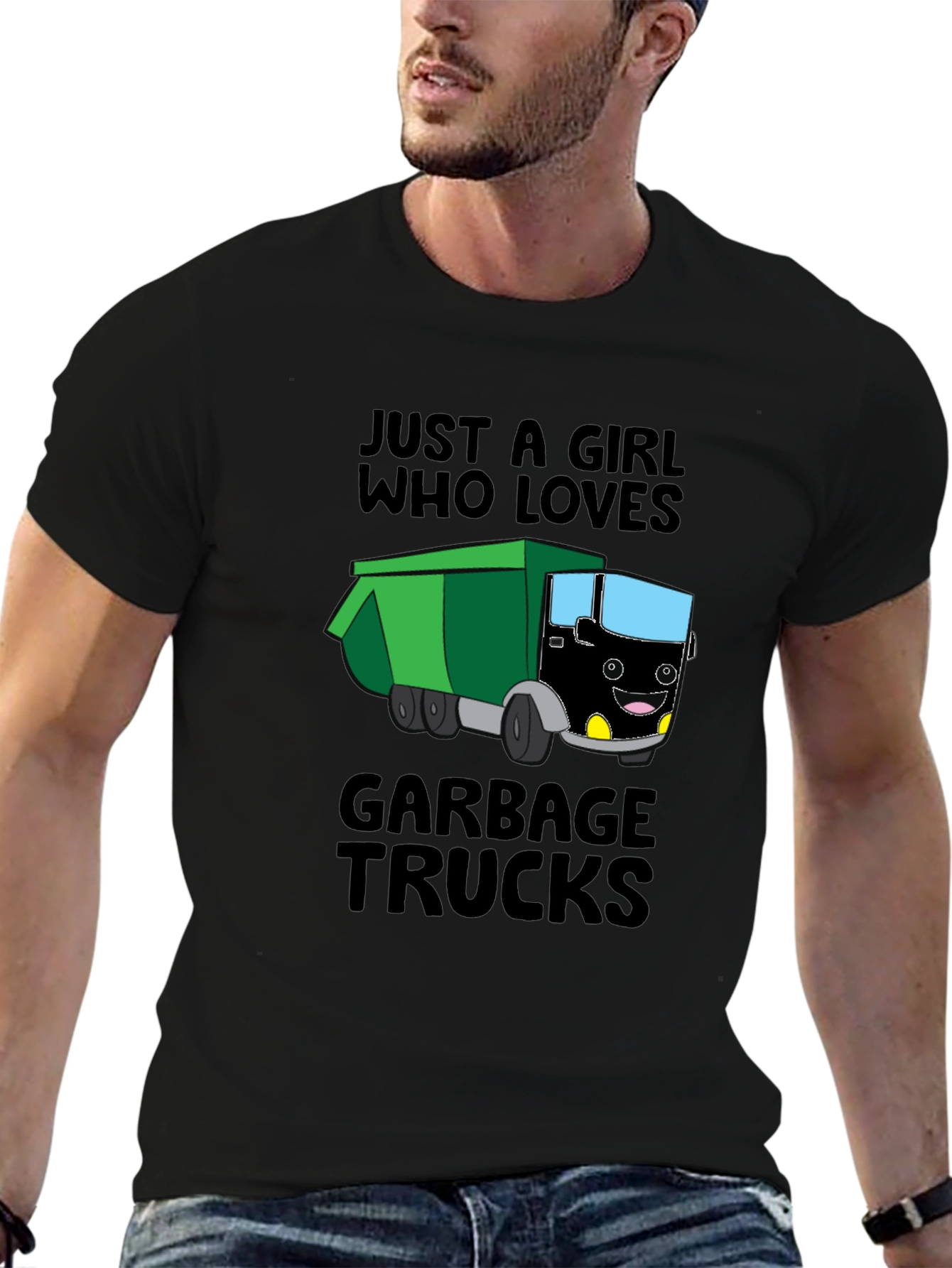 Just a Girl Who Loves Garbage Trucks T-Shirt
