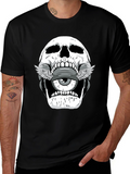 Skull with Eye Graphic T-Shirt - Mens Black Tee
