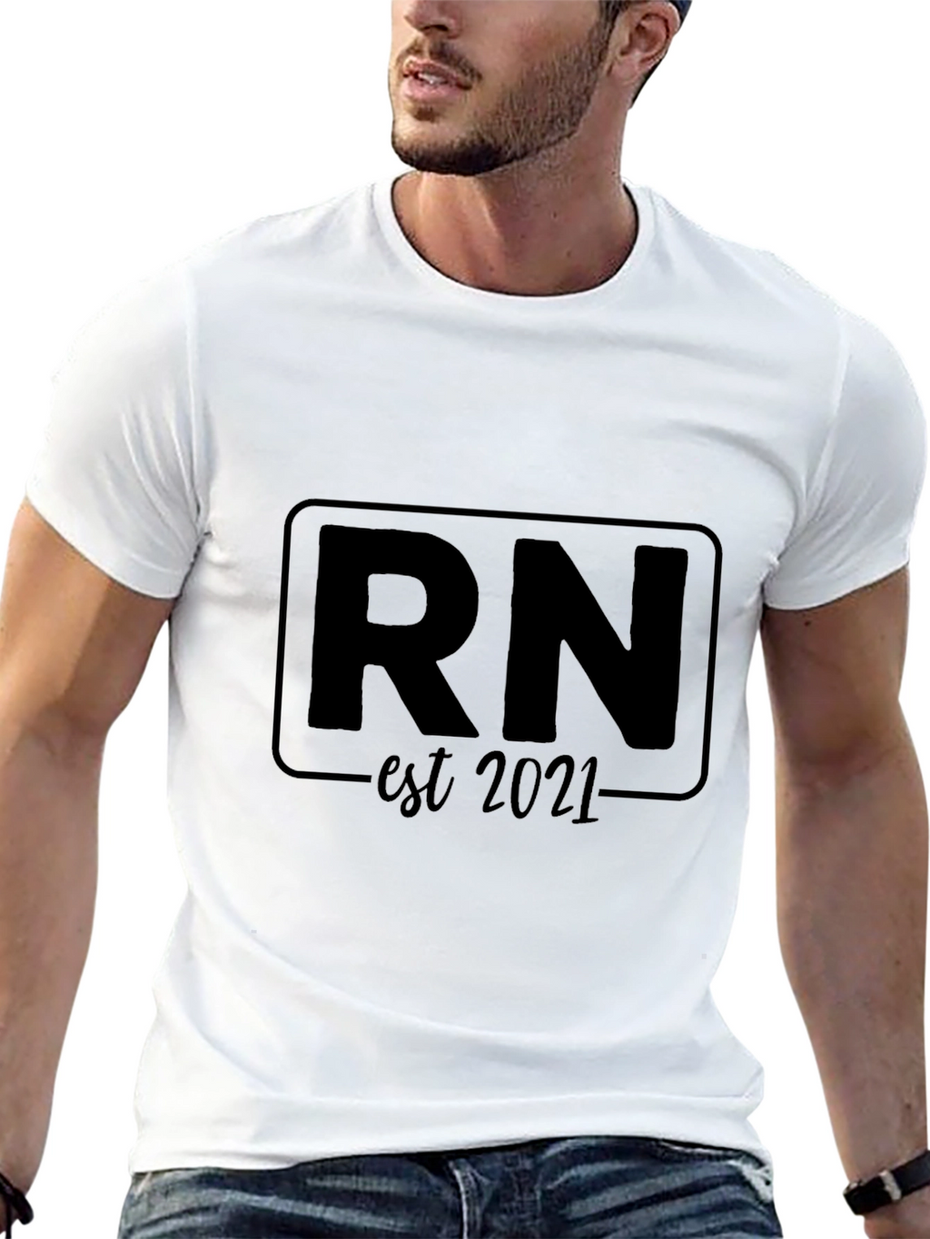 RN Est. 2021 Black T-Shirt - Registered Nurse