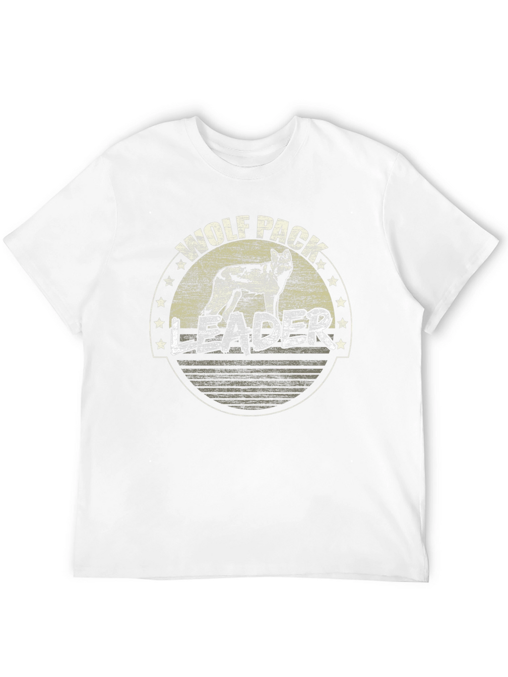 Wolf Pack Leader Black Graphic Tee